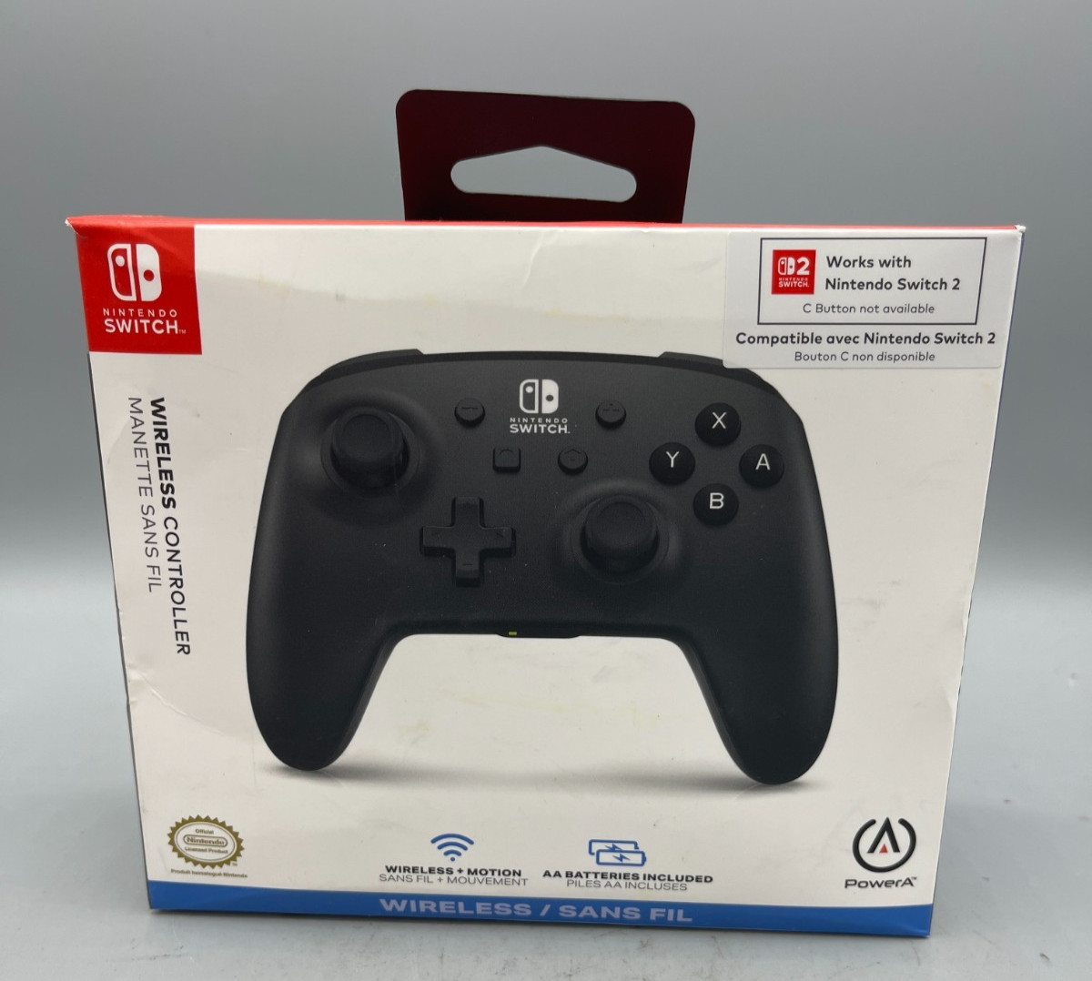 PowerA Jet Black Wireless Controller – Nintendo Switch: Bluetooth, SEE DETAILS