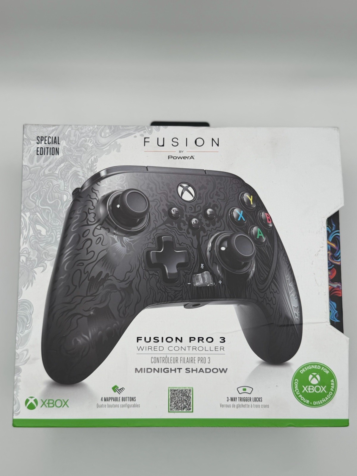 PowerA Fusion Pro 3 Midnight Shadow Wired Mappable Controller for Xbox