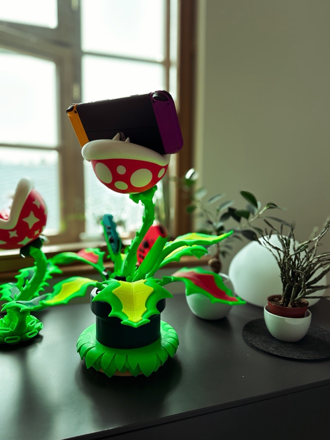 Custom 3D Printed Piranha Plant Nintendo Switch Dock – Charging & TV Hub Stand