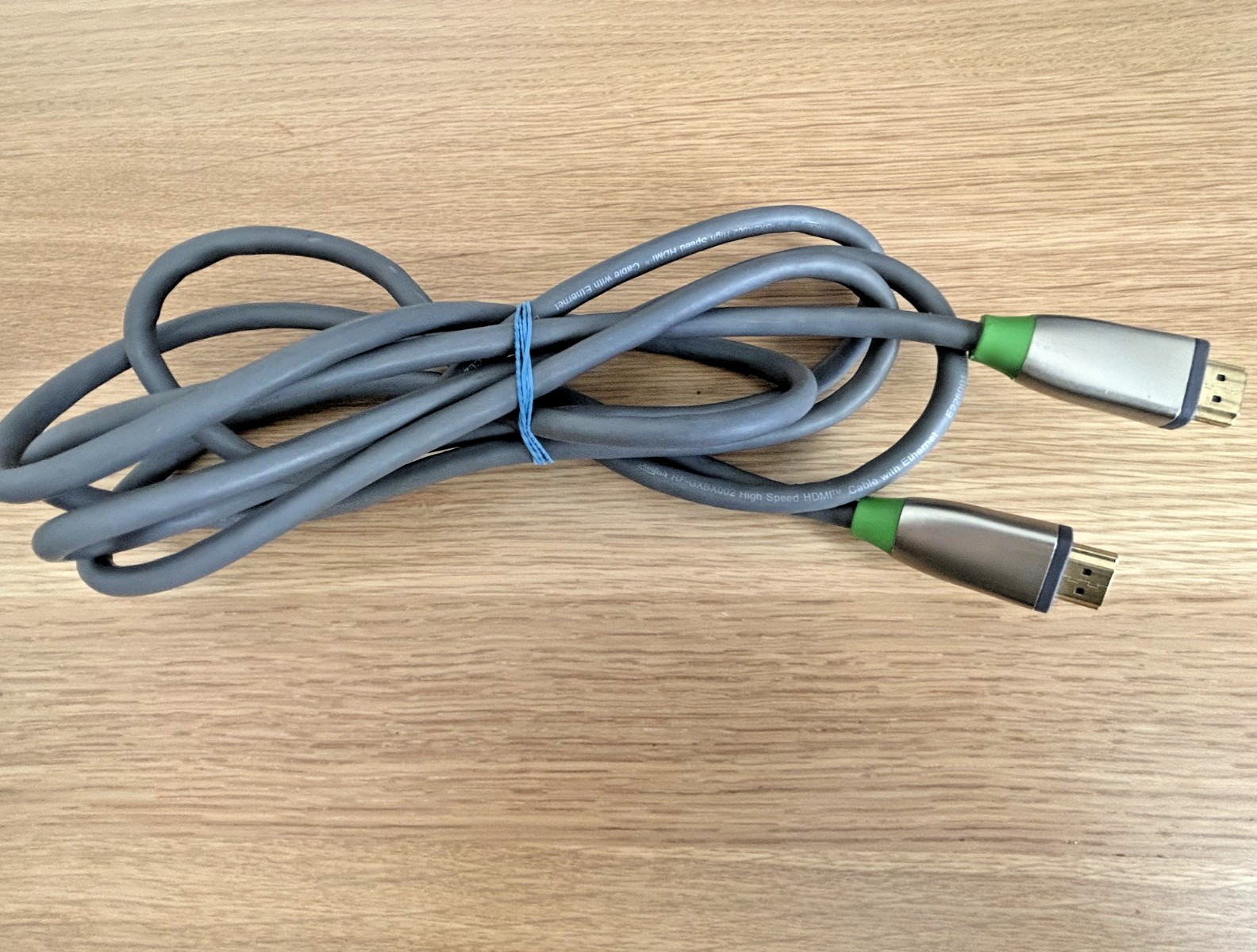 Rocketfish 8ft High-Speed HD Cable w/Ethernet for Xbox 360 – Green/Gray