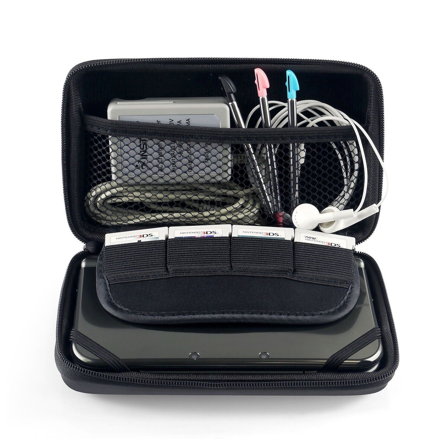 Black EVA Travel Carrying Case Protective Pouch For Nintend New 2DS XL 3DS LL