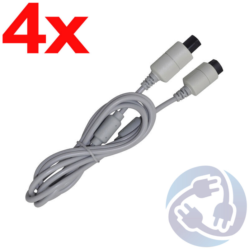 Lot – 4X WireSmith 6 ft Controller Cord Extension Cable for Sega Dreamcast