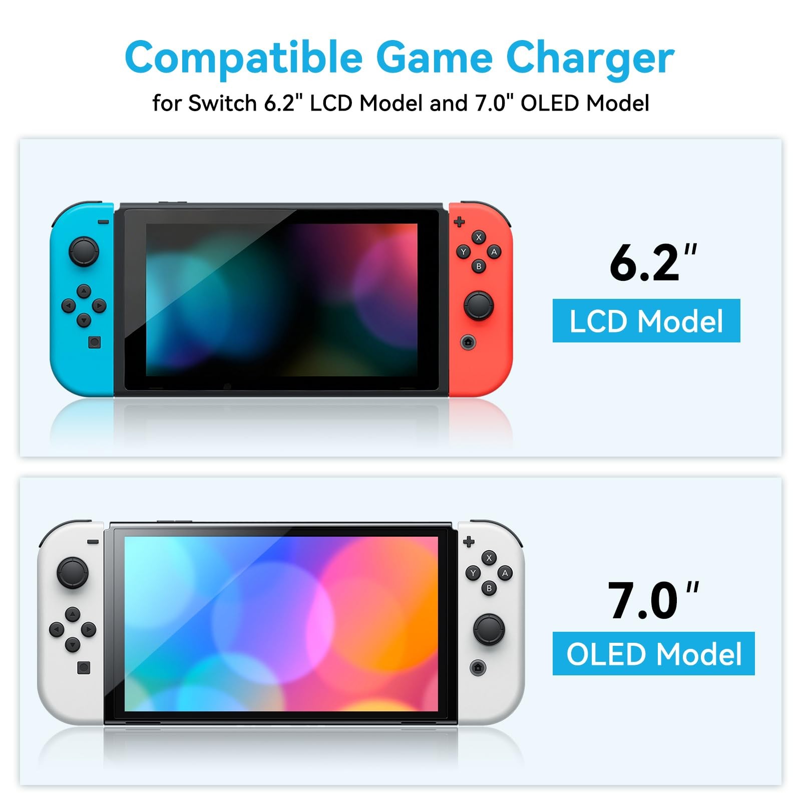 External Battery Station for Nintendo Switch, 10000mAh Backup Portable Charge…