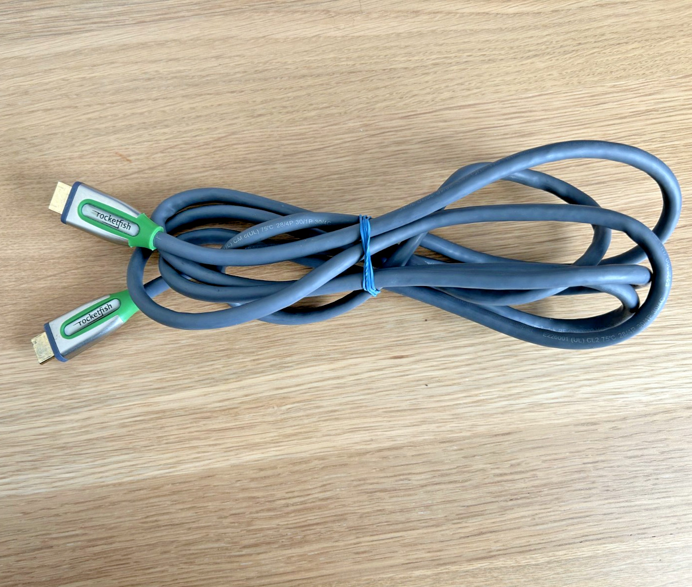 Rocketfish 8ft High-Speed HD Cable w/Ethernet for Xbox 360 – Green/Gray