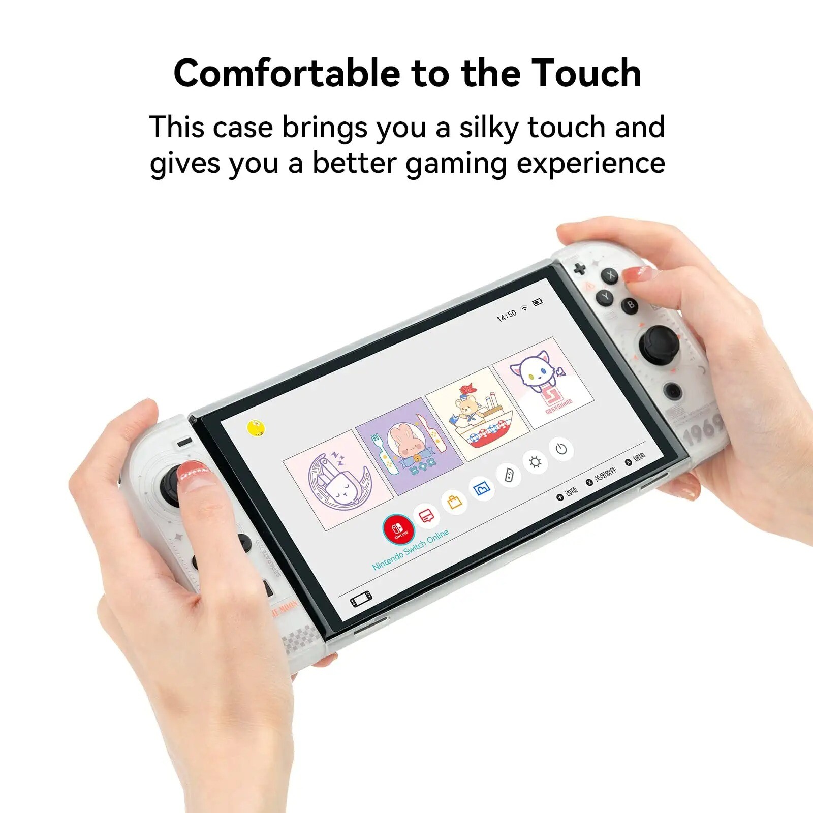 GeekShare Hard Protective Case for Nintendo Switch OLED & Joy Con Anti-Scratch
