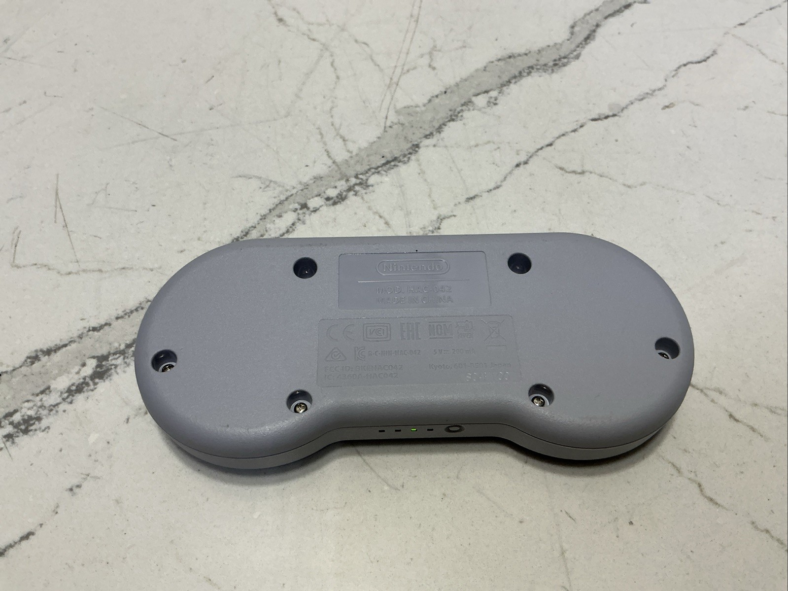 Nintendo SNES Controller Wireless Rechargeable for Switch/OLED Gray Purple