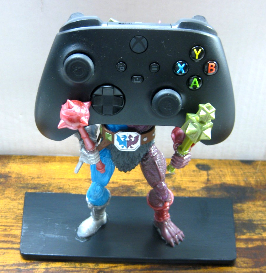 Custom MOTU Masters of the Universe Two Bad Video Game Controller Holder Stand