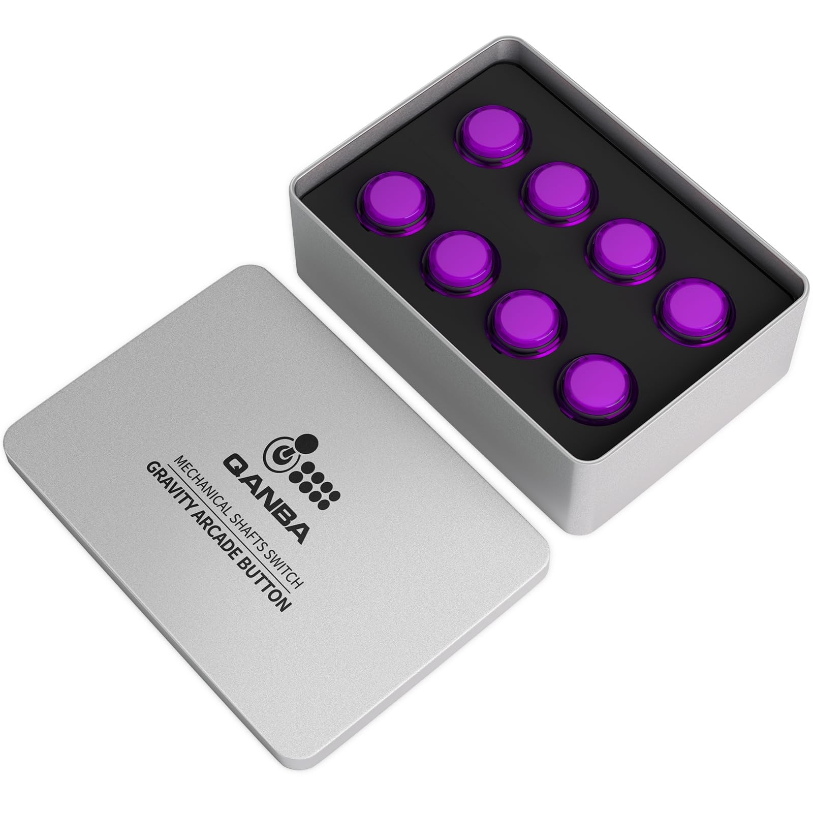QANBA Gravity KS Mechanical Shafts Silent Pushbutton 30mm Snap-in (Boxed (Cle…