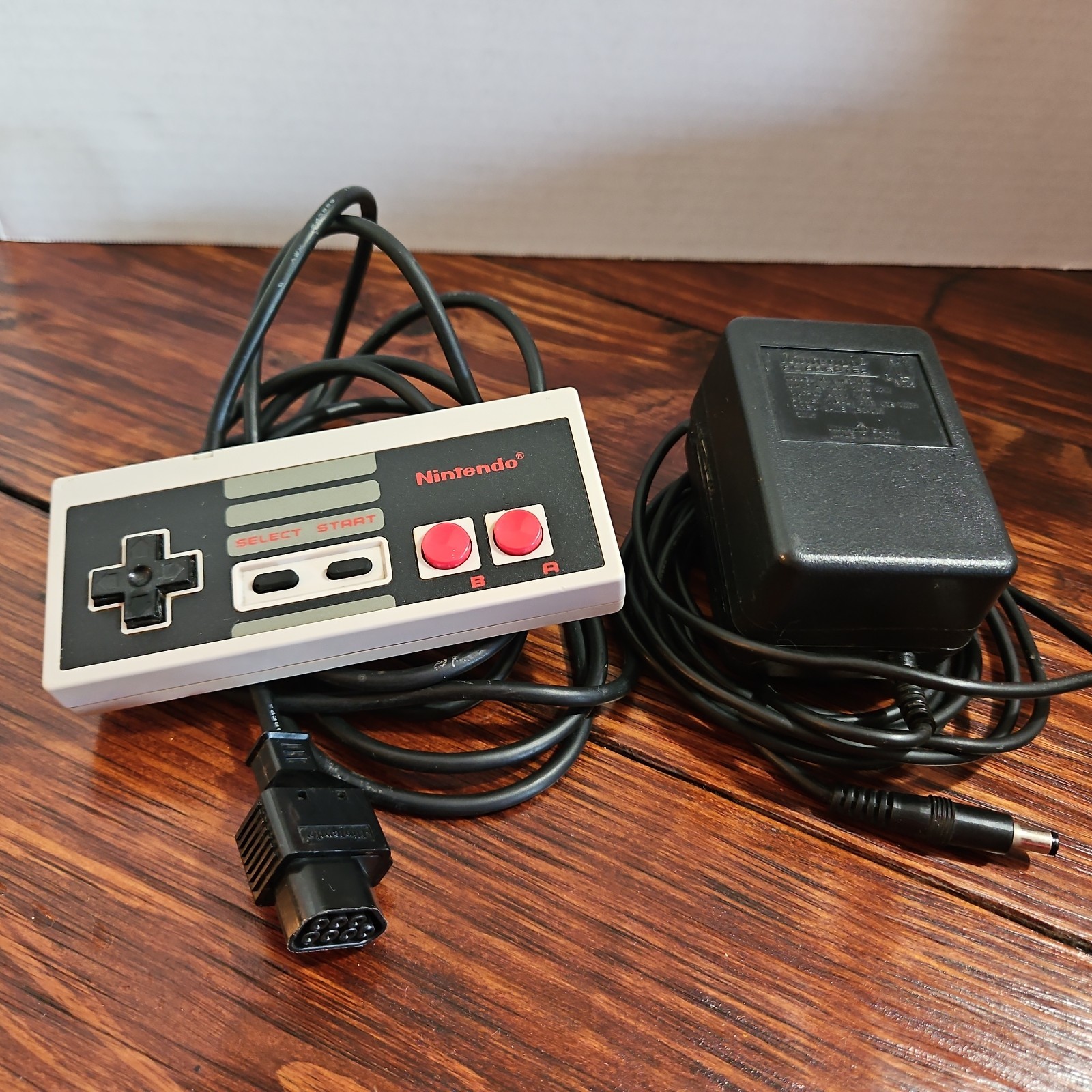 Nintendo NES Power AC + Controller Official Authentic OEM! Untested READ