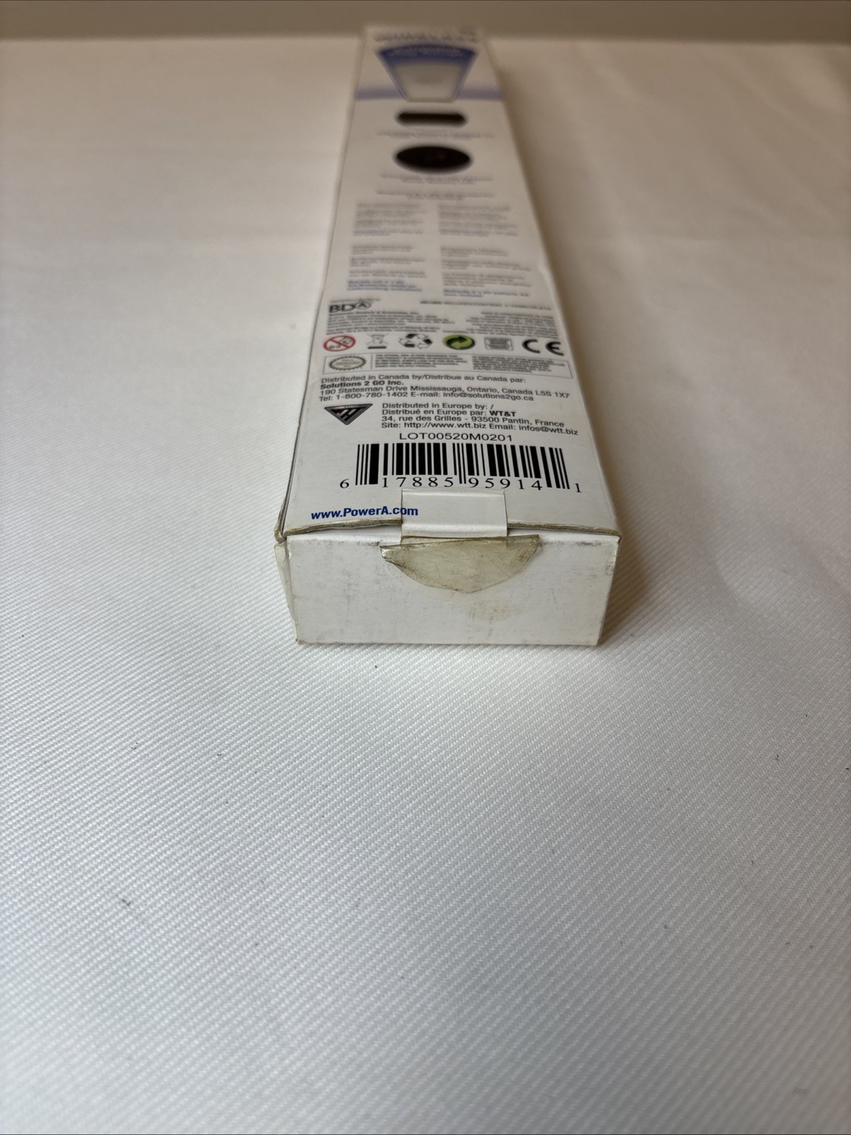 Nintendo Wii / Wii U Wireless Ultra Sensor Bar Power A BLACK Extended Range NEW