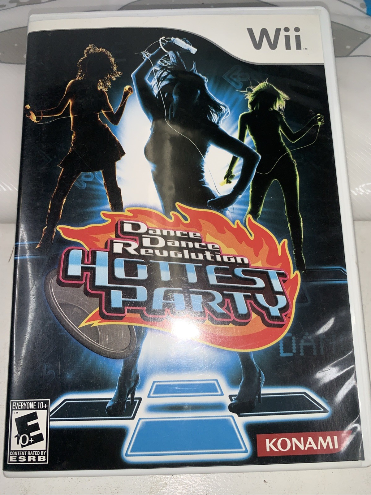 Konami Nintendo Wii/ Dance Revolution Pad And Game Disc/ Manual Included