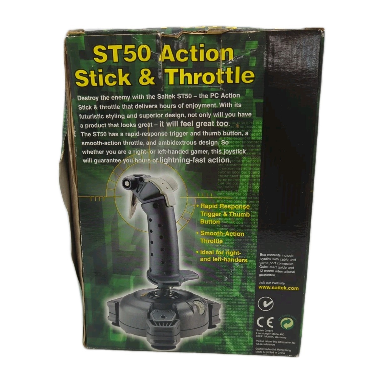 Saitek ST50 Video Game Controller Action Stick Throttle Joystick For Computer PC