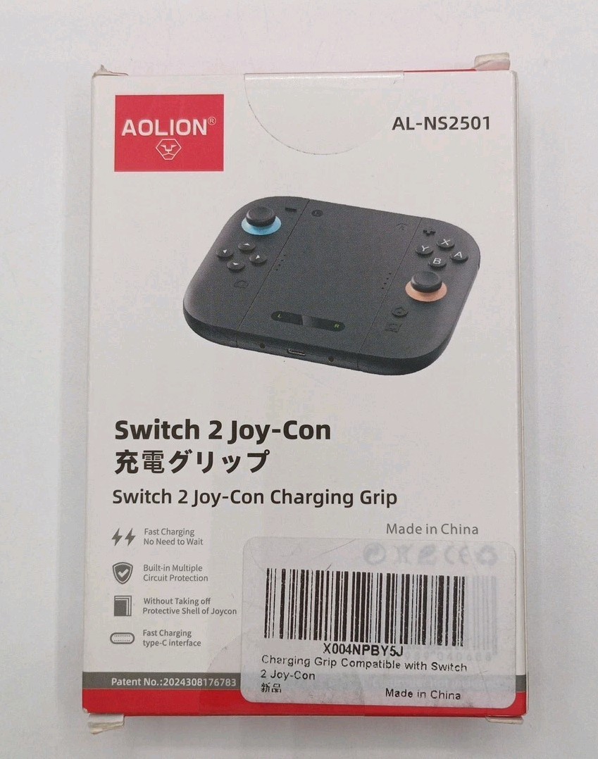 Joy-Con Charging Grip For Switch 2 USB-C Fast Charging Controller Grip