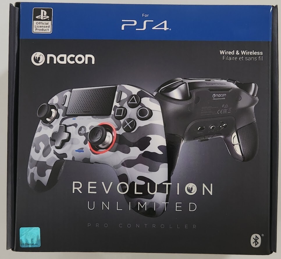 Nacon Revolution Pro Unlimited PlayStation 4 Controller – Camo Grey New