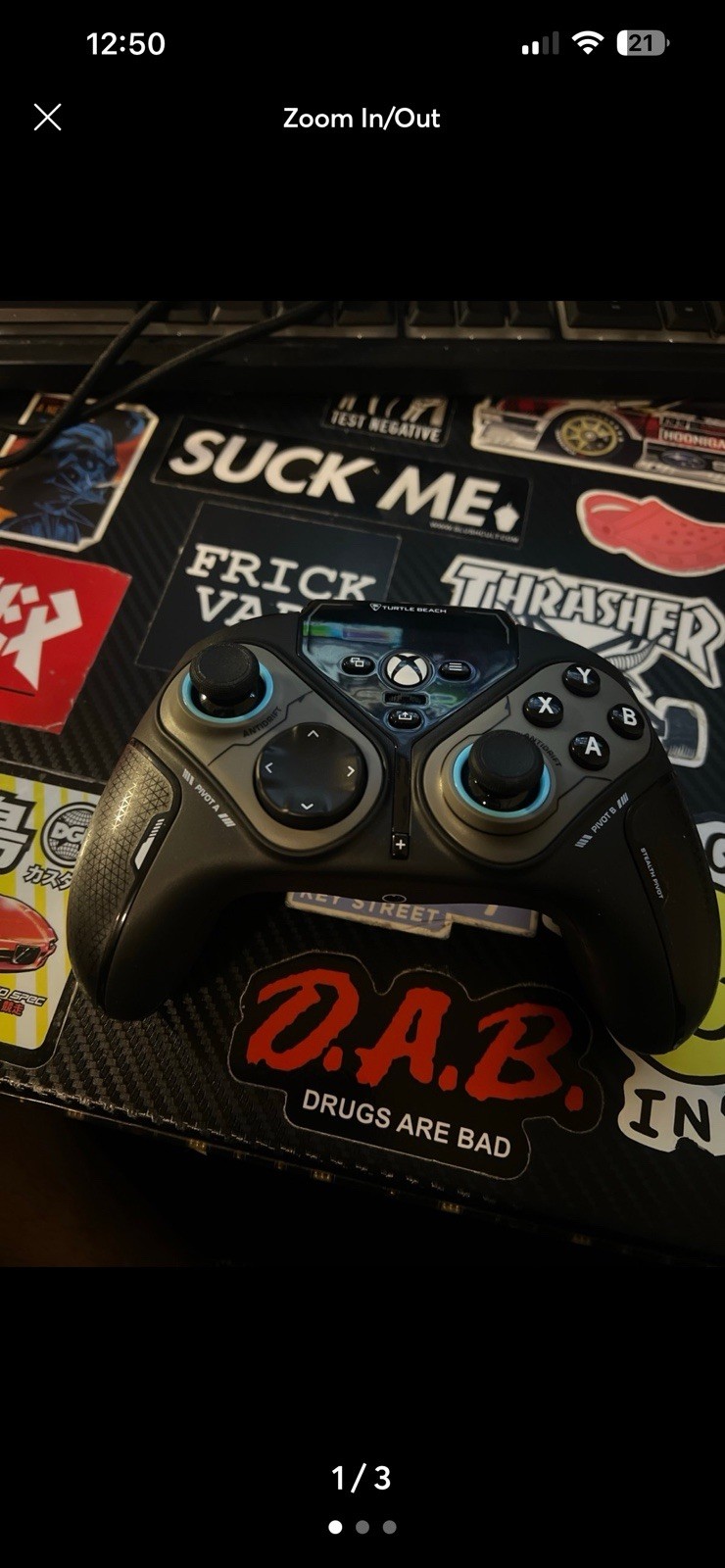 Turtle Beach Stealth Pivot Wireless/Wired Controller, Black, USB-C, Prog Btn