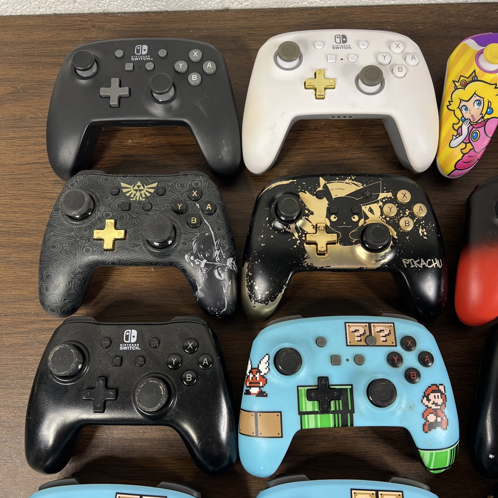 Lot of 30 Mixed PowerA PDP Hori Controllers for Nintendo Switch – ⚠️ UNTESTED