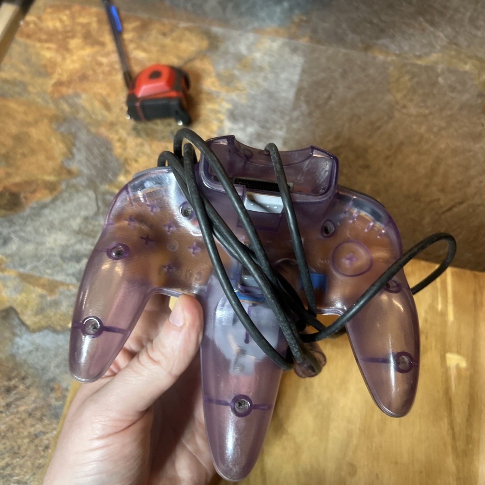 N64 OEM CLEAR CONTROLLER ATOMIC SMOKE PURPLE