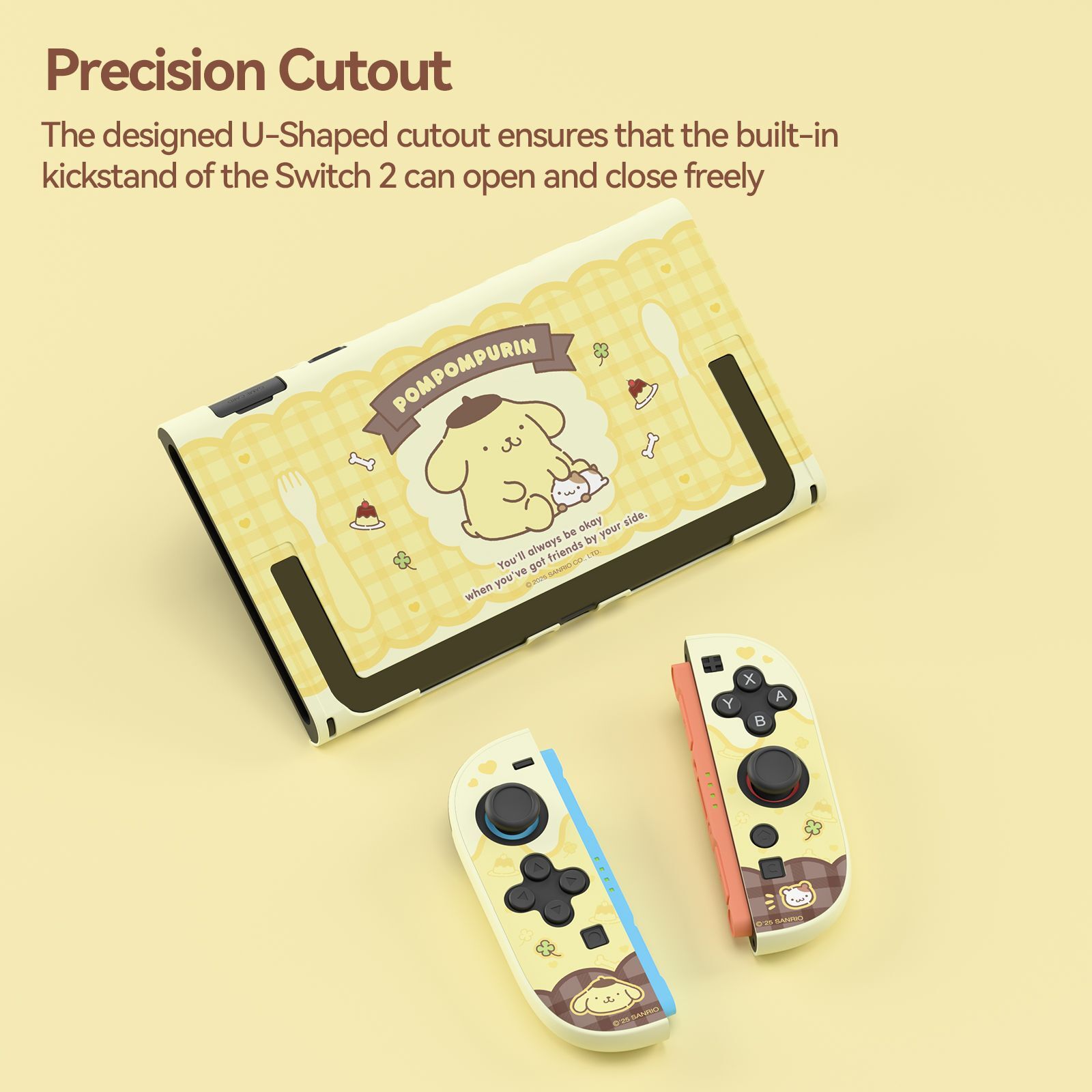 Cartoon Shell Skin Protective Case for Nintendo Switch 2025 Yellow Dog