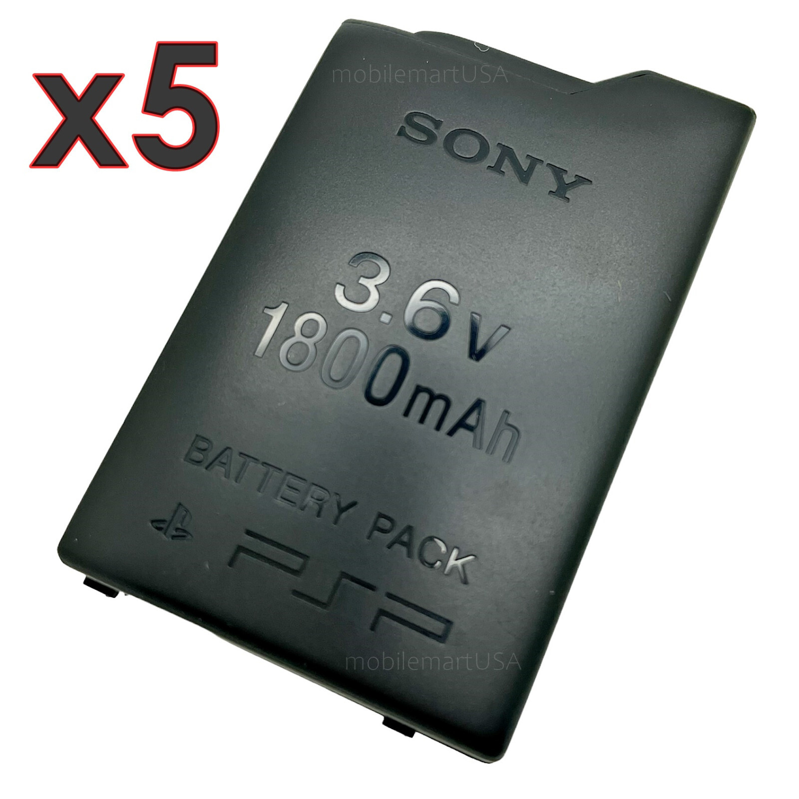 5pcs Rechargeable Battery for Sony PSP-110 PSP-1001 PSP 1000 Fat 3.6V 1800mAh