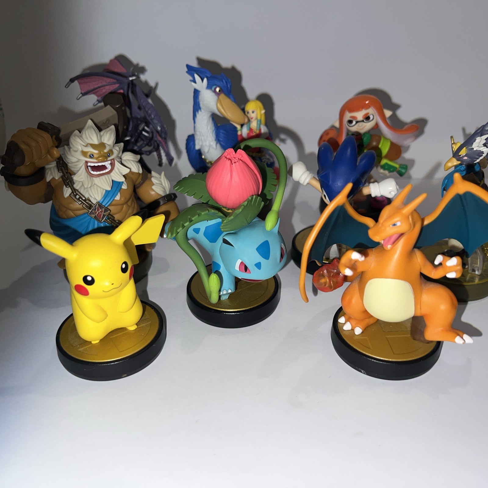 Super Smash Bros Lot Of 9 Amiibo Toy Figures Collection Nintendo Made In China