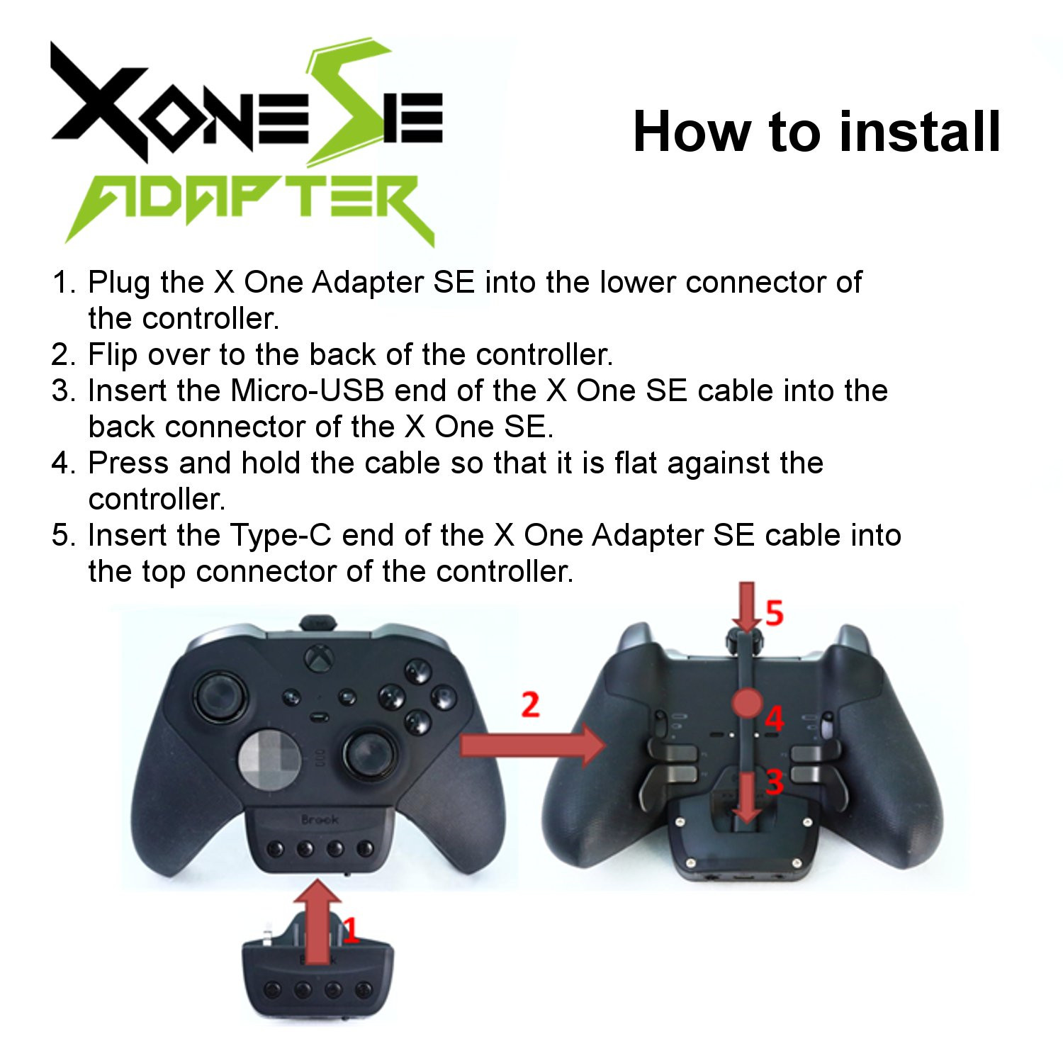 Brook X ONE SE Adapter for Xbox One/Series S/X/Nintendo Switch/PS4/PC