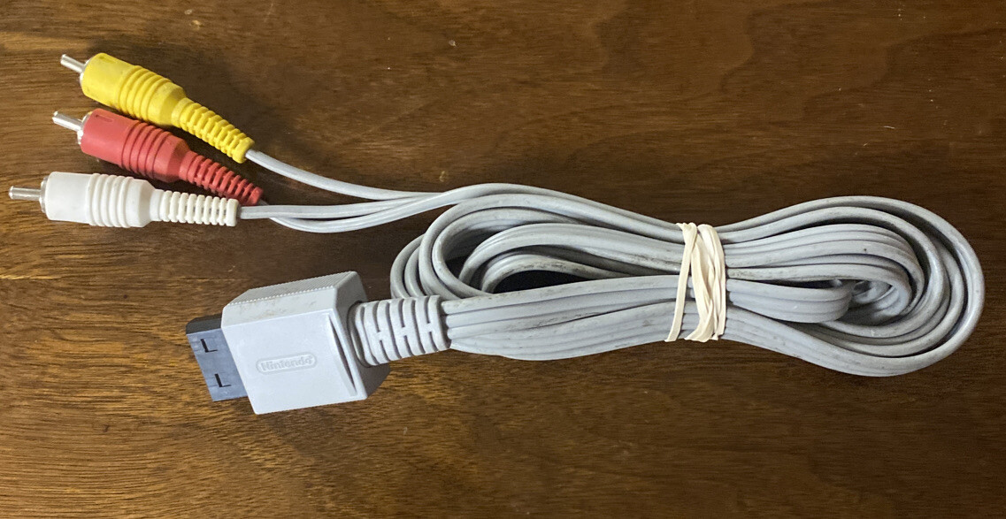 Original OEM Nintendo Wii And Wii U Audio Video AV Cable Cord