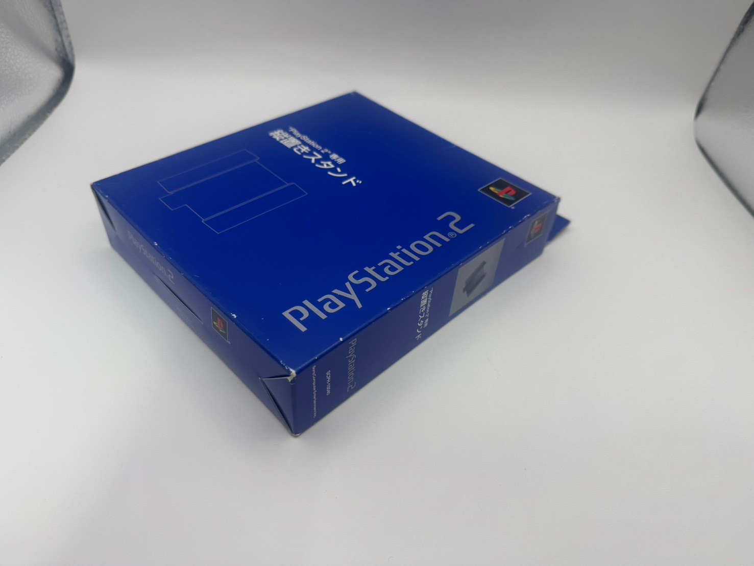 Official Sony PlayStation 2 PS2 Vertical Stand Blue SCPH-10040 Blue Black w/ Box
