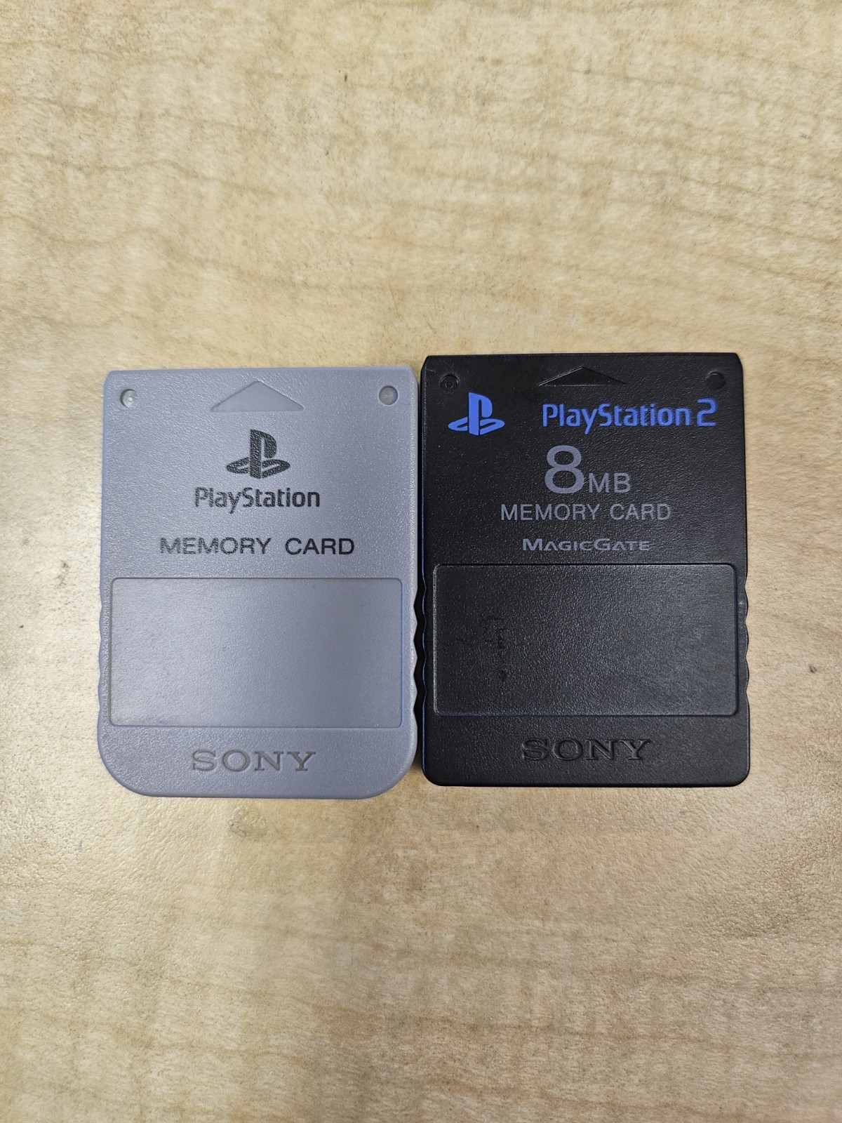 Pair Sony PlayStation 2 Memory Card PS2 8MB SCPH-10020 & SCPH-1020