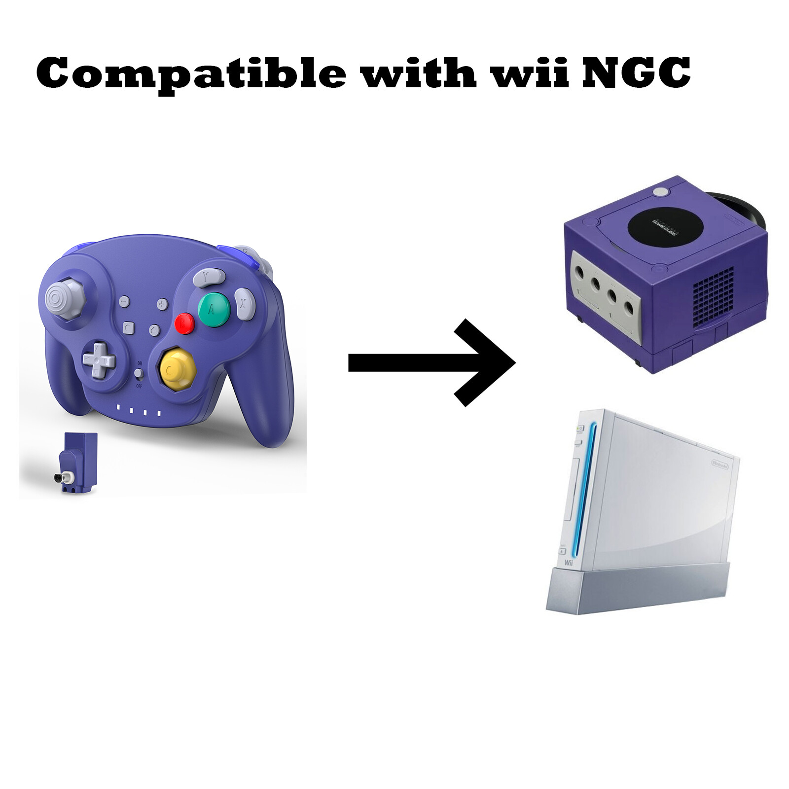 Wii Remote Motion Nunchuck Controller Gamecube Gamepad for Nintendo Wii Console