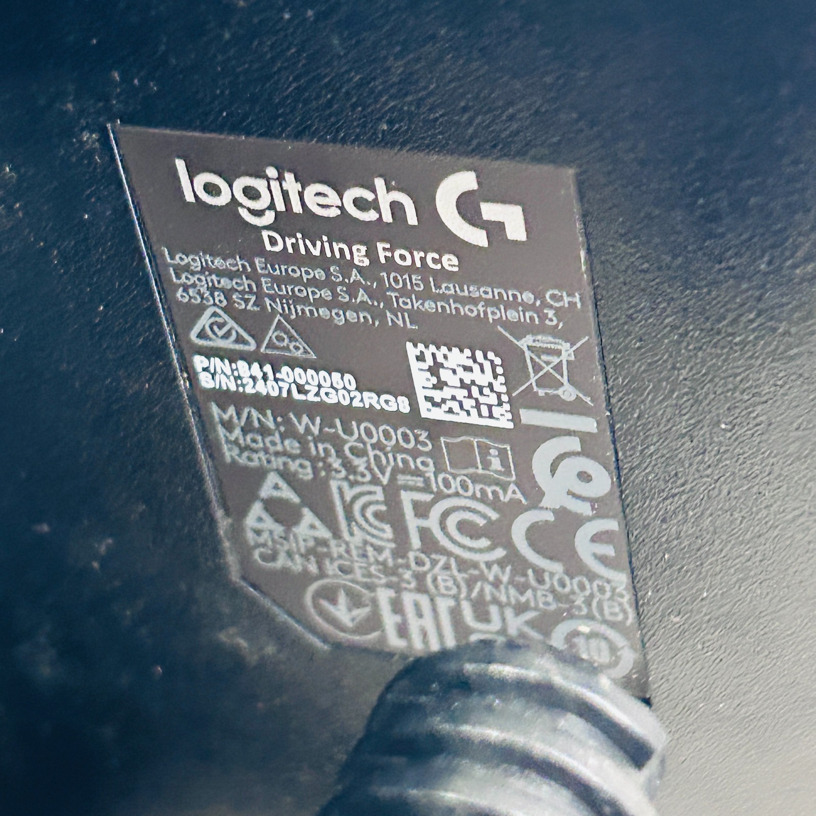 Logitech G29 Driving Force Black/Blue 941-000110 Racing Wheel For PS4/PS5/PC