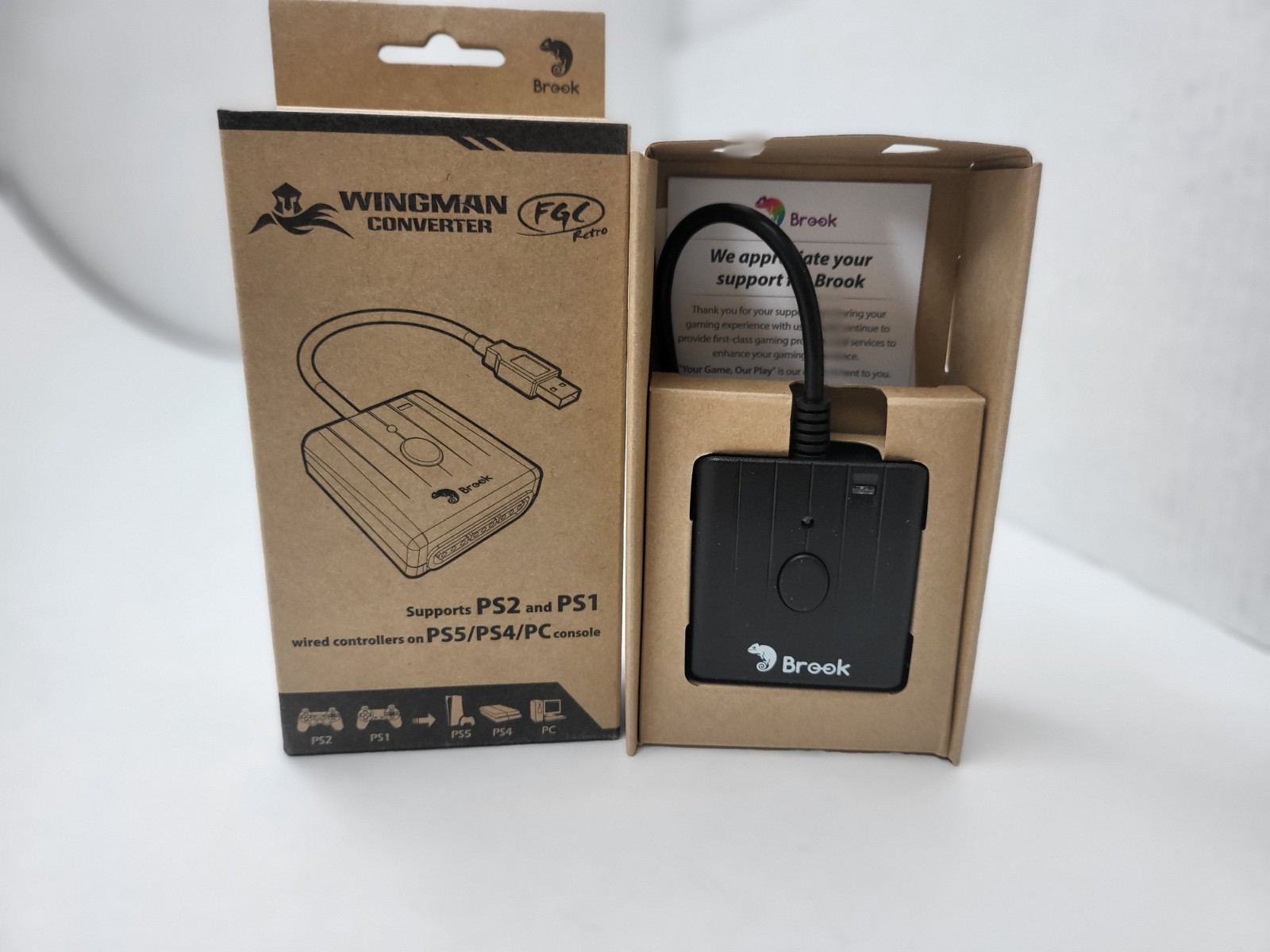 NEW BROOK WINGMAN CONVERTER USE PLAYSTATION 2 PS2 CONTROLLERS ON A PS4 or PS5