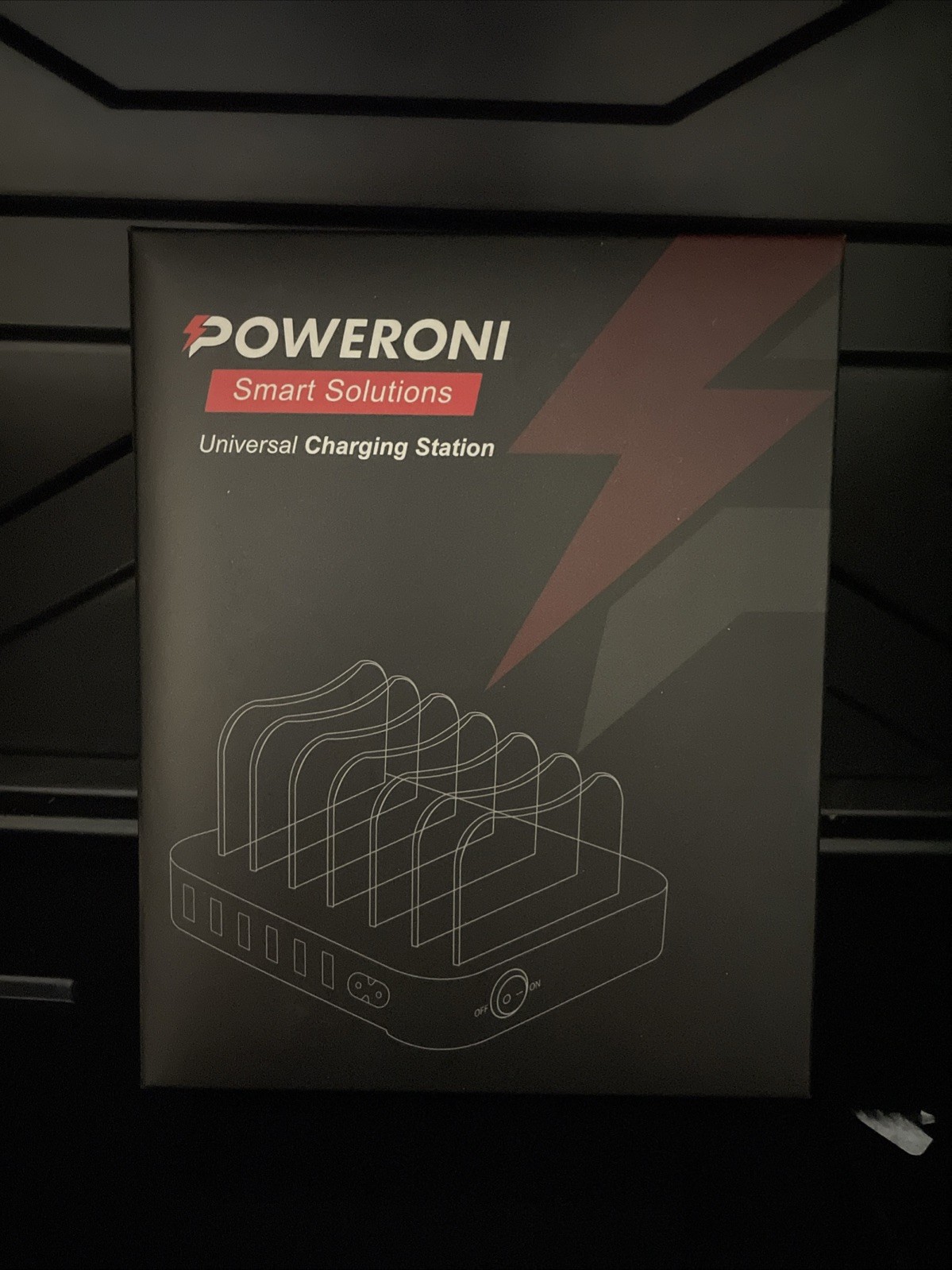 POWERONI Universal Charging Station 8-Port 10000mA Black New