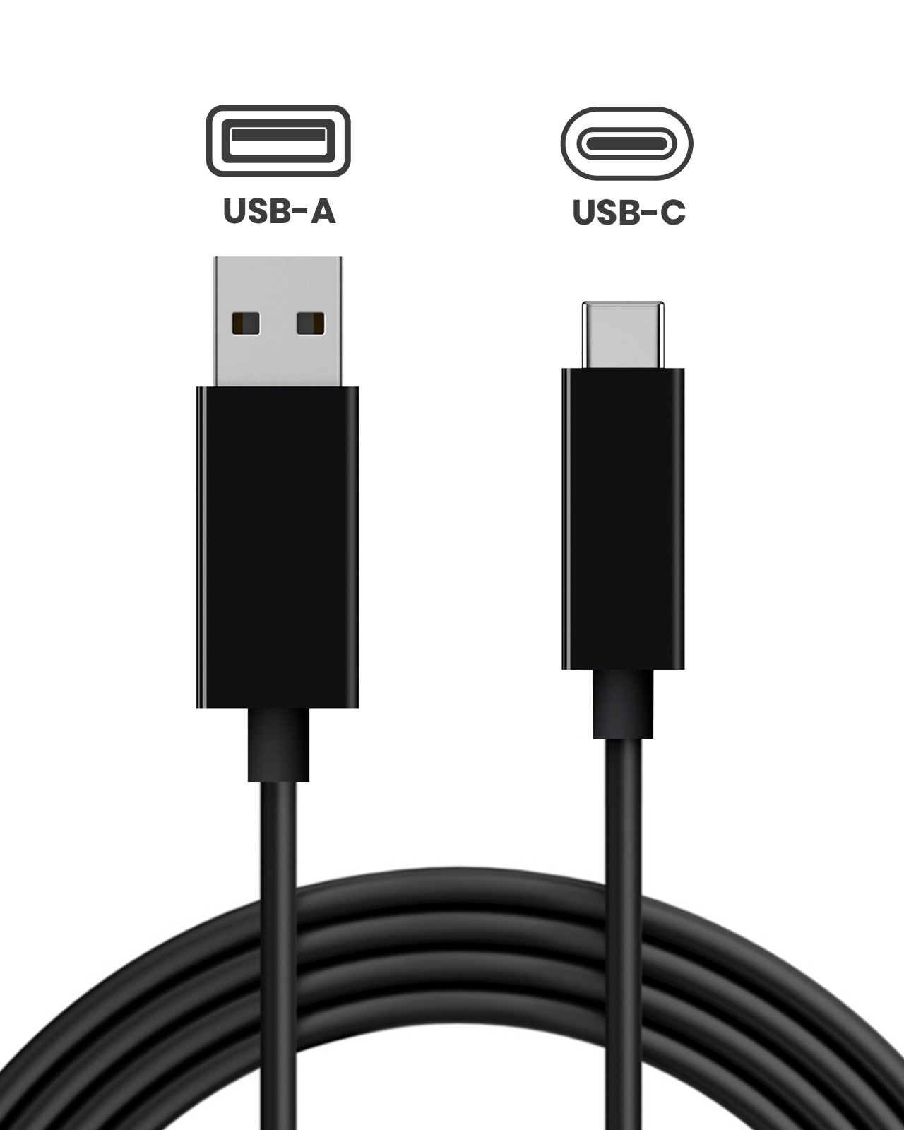 USB-A to USB-C Charging & Data Cable (1.5m, 5ft) For PS5 / Xbox Series X/Switch