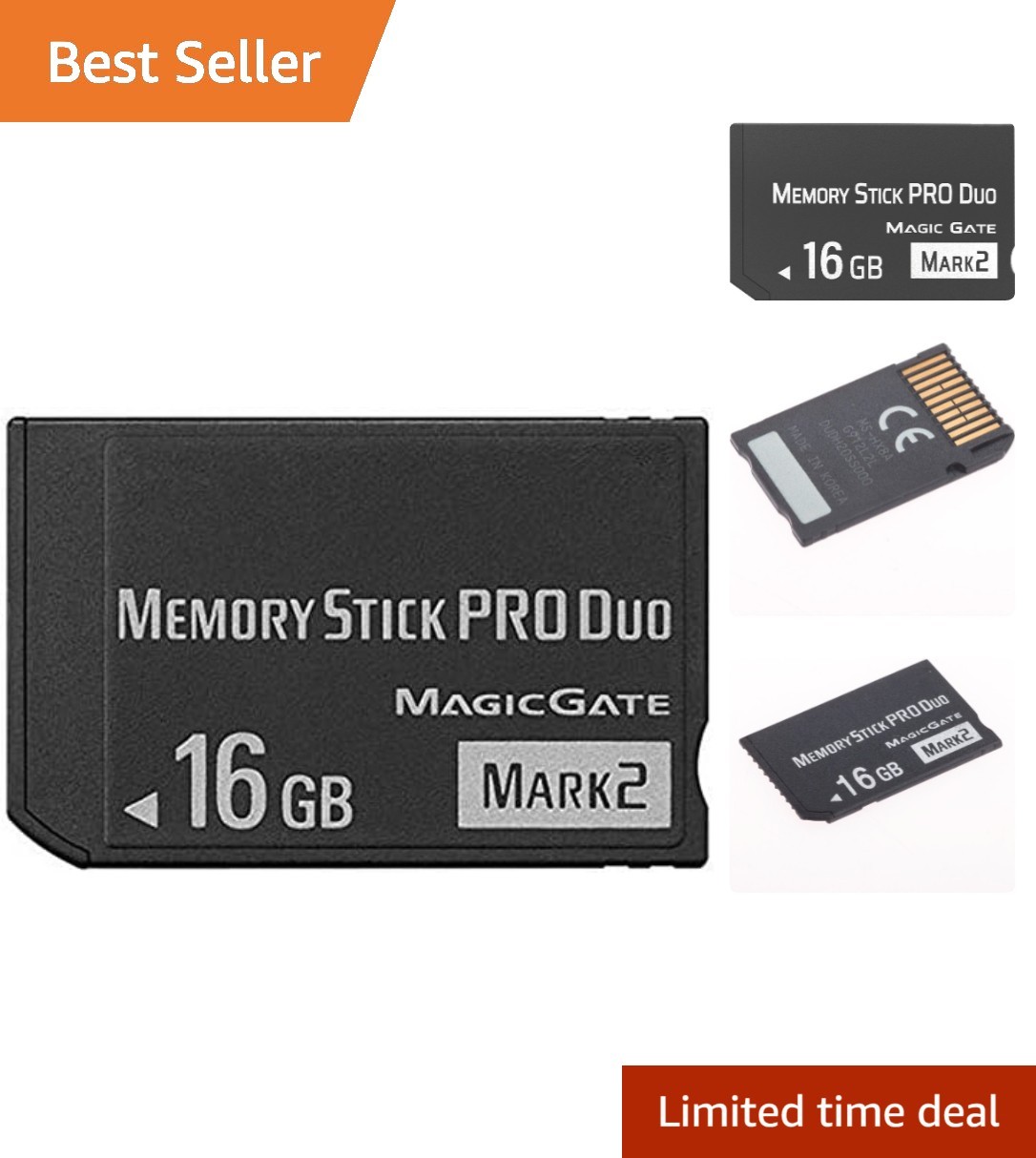 16GB Memory Stick Pro Duo – Rapid Transfer & Temperature Proof for PSP & Camera