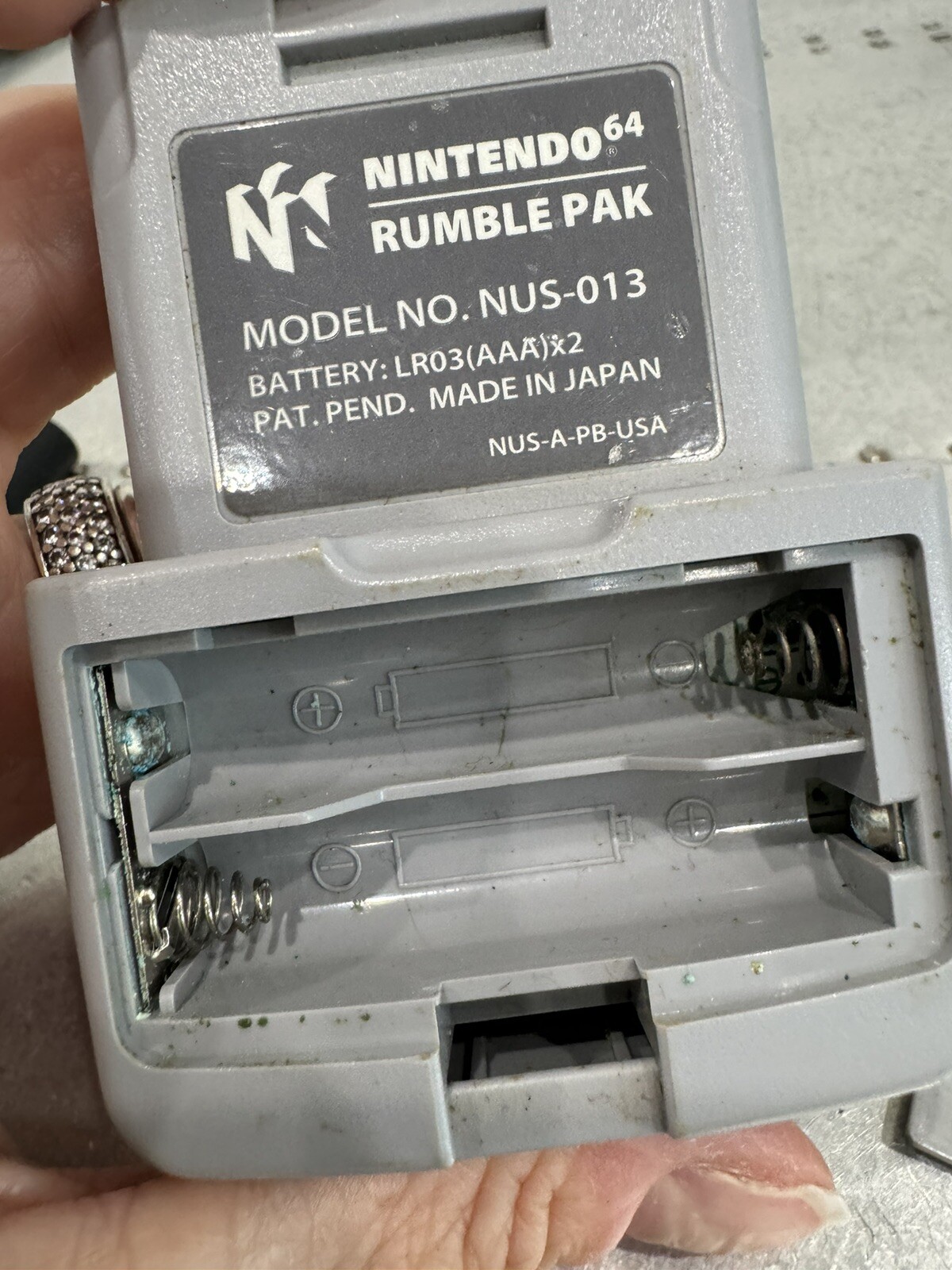Nintendo 64 Rumble Pak Adapter – NUS-013 – Genuine Nintendo