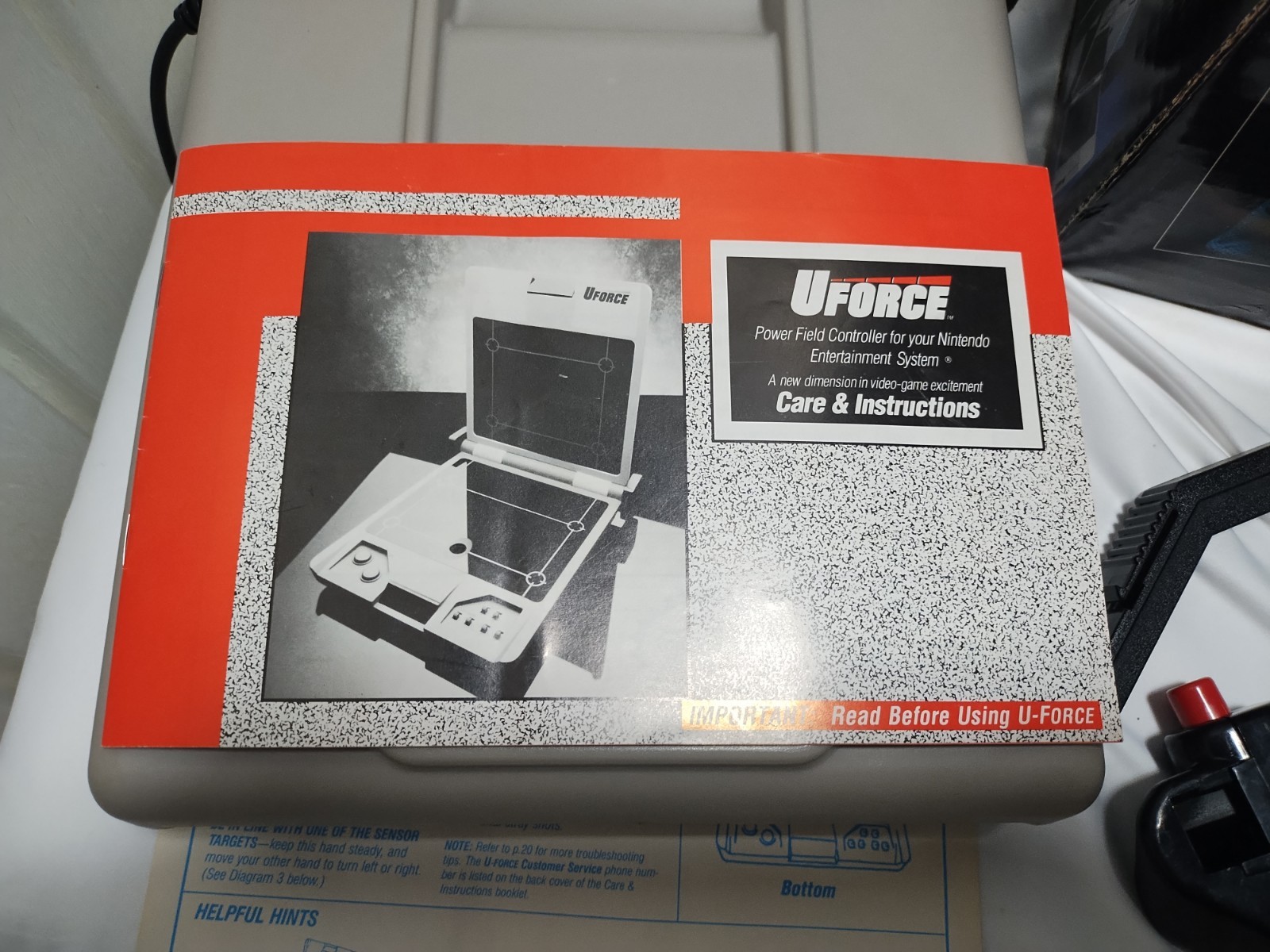 NES Nintendo Entertainment System U-Force Power Field Controller With Box