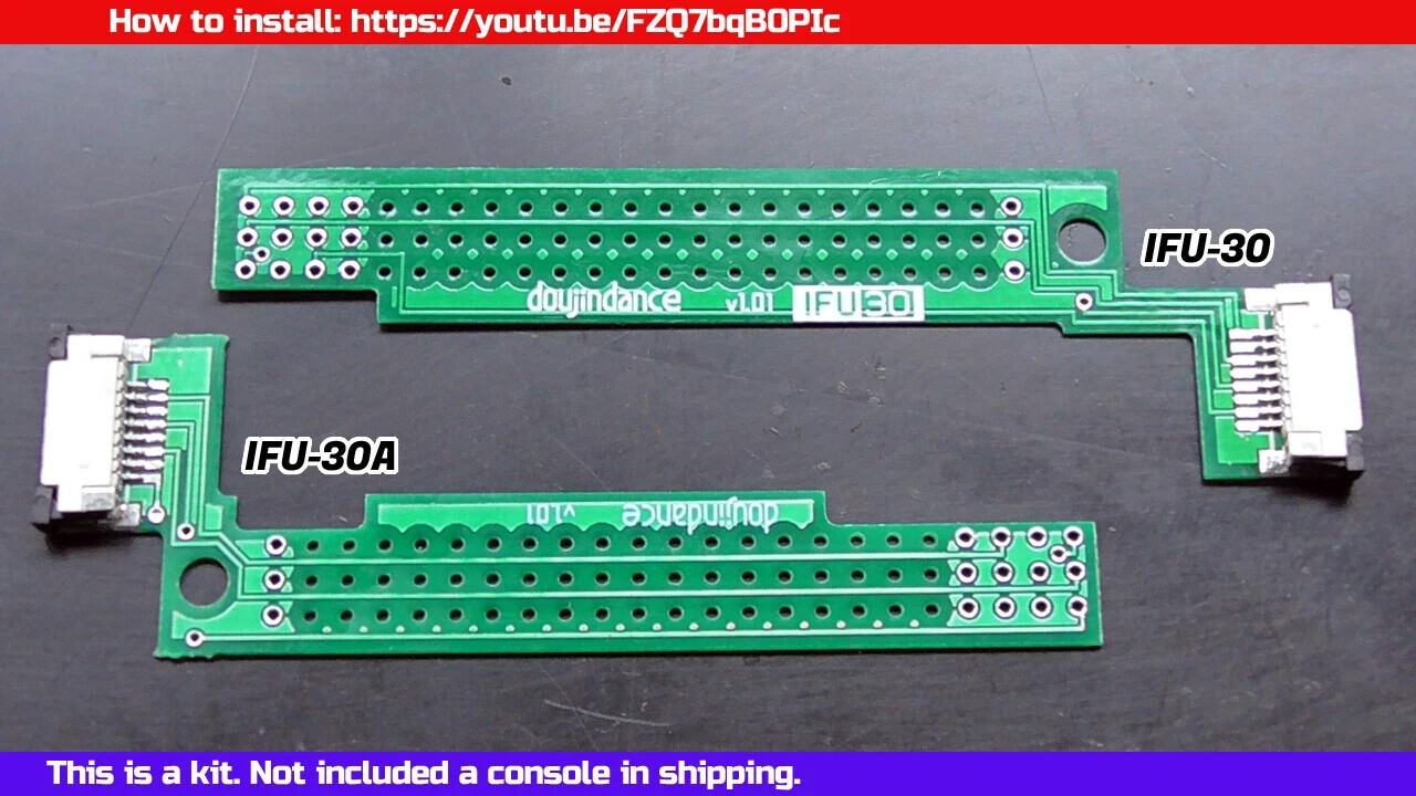 Assembly kit PC Engine Interface unit 3D print RGB panel install boards parts