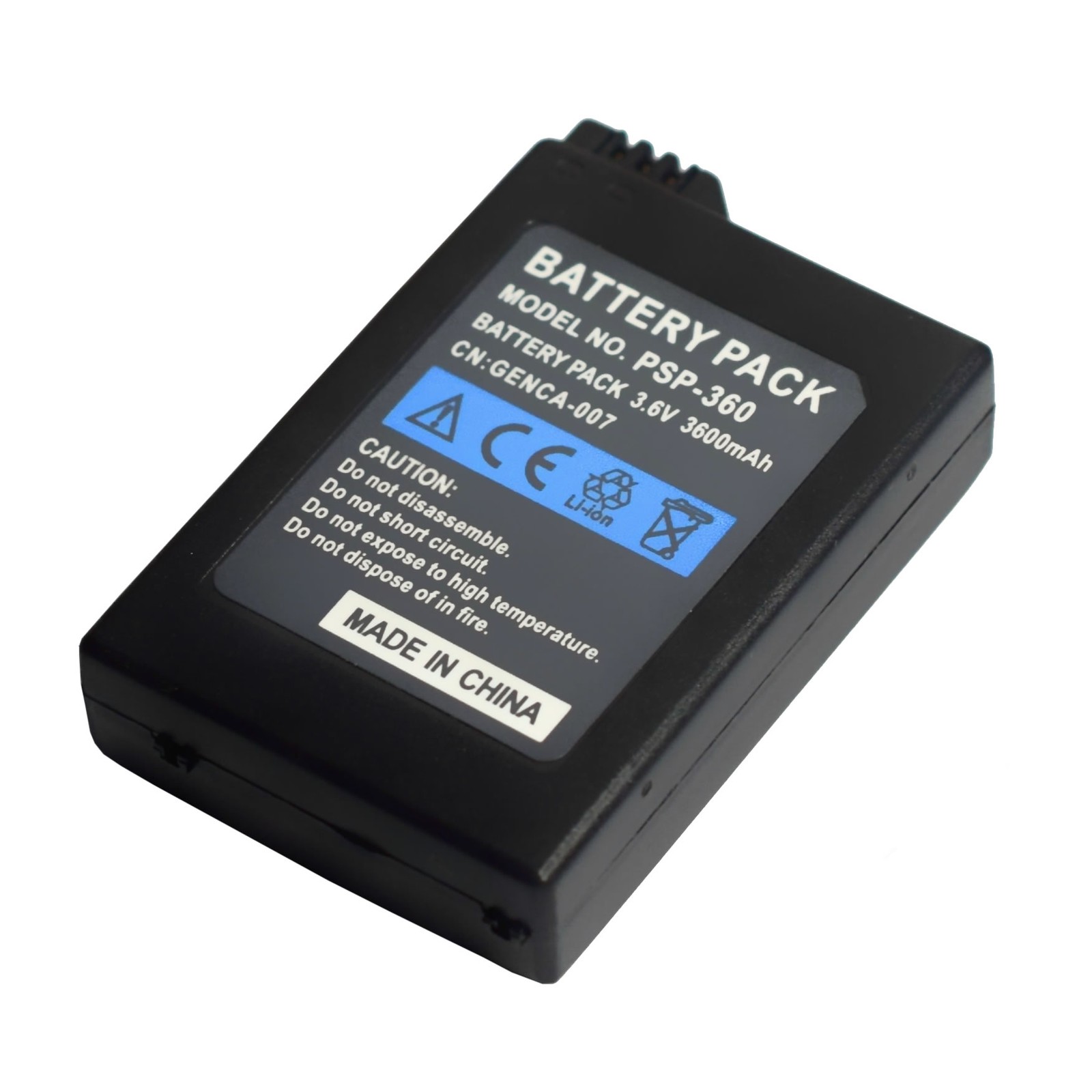 2X Battery for Sony PSP1000 PSP-110 (1001, 1002 1003 1004, 1005) PSP Fat +Cbale