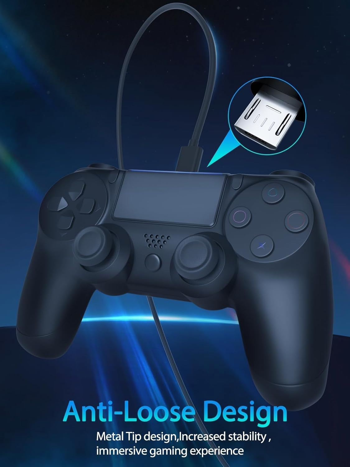 Fast Charging 10ft Micro USB Cable for PS4 & Xbox One – Play While You Charge