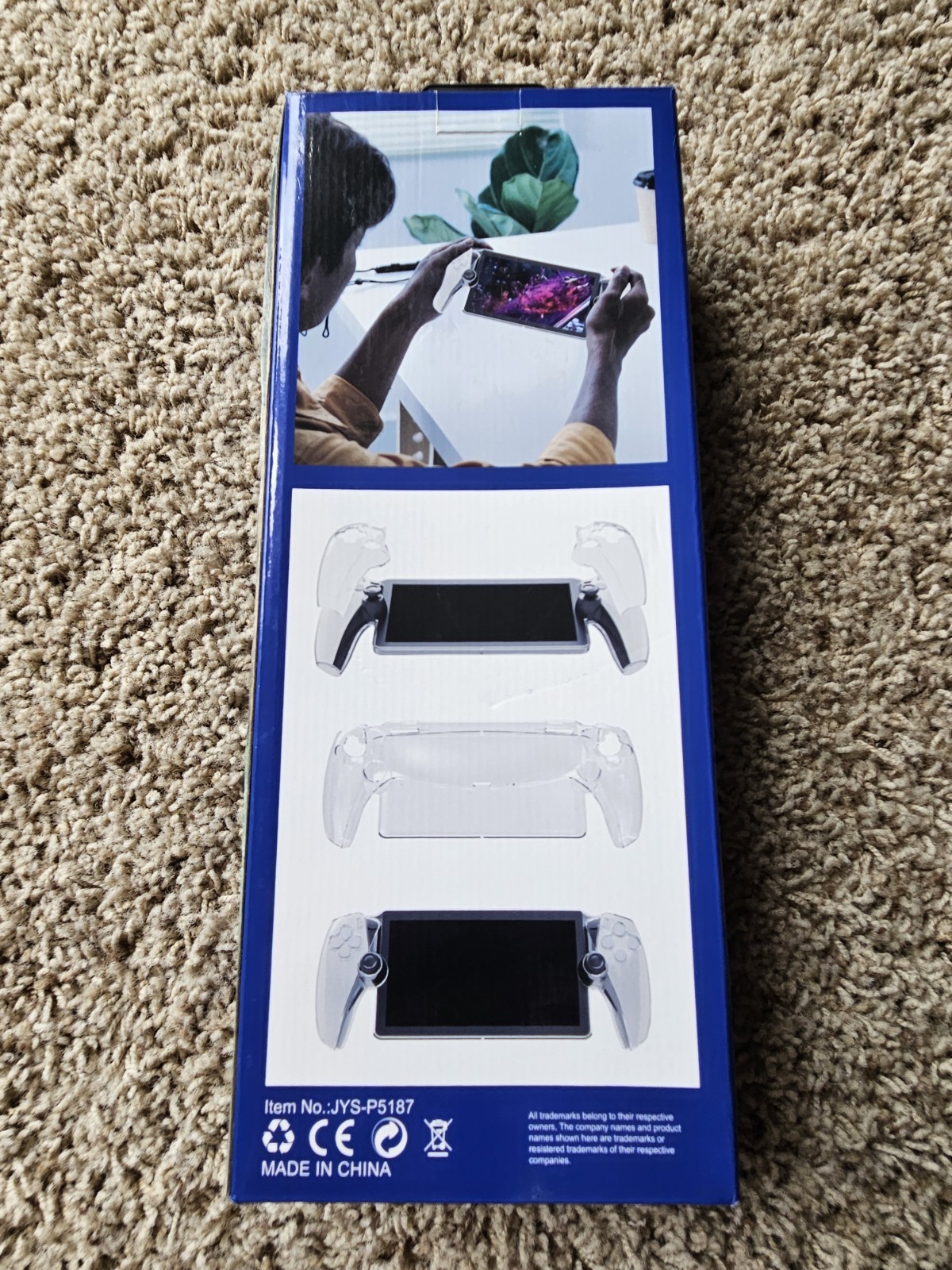 JYS Clear Plastic Protective Shell/Skin Case for PS5 Portal Anti-Scratch