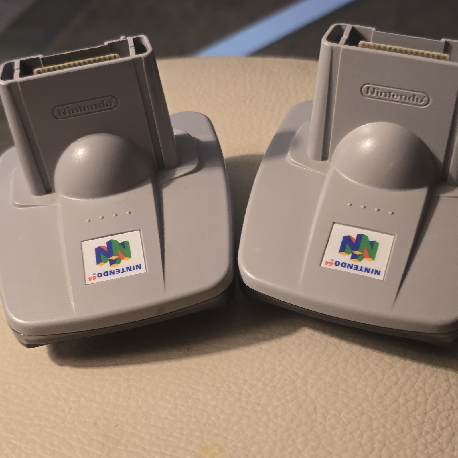 2x Nintendo 64 N64 Transfer Pak OEM NUS-019 Genuine Authentic Set Of 2