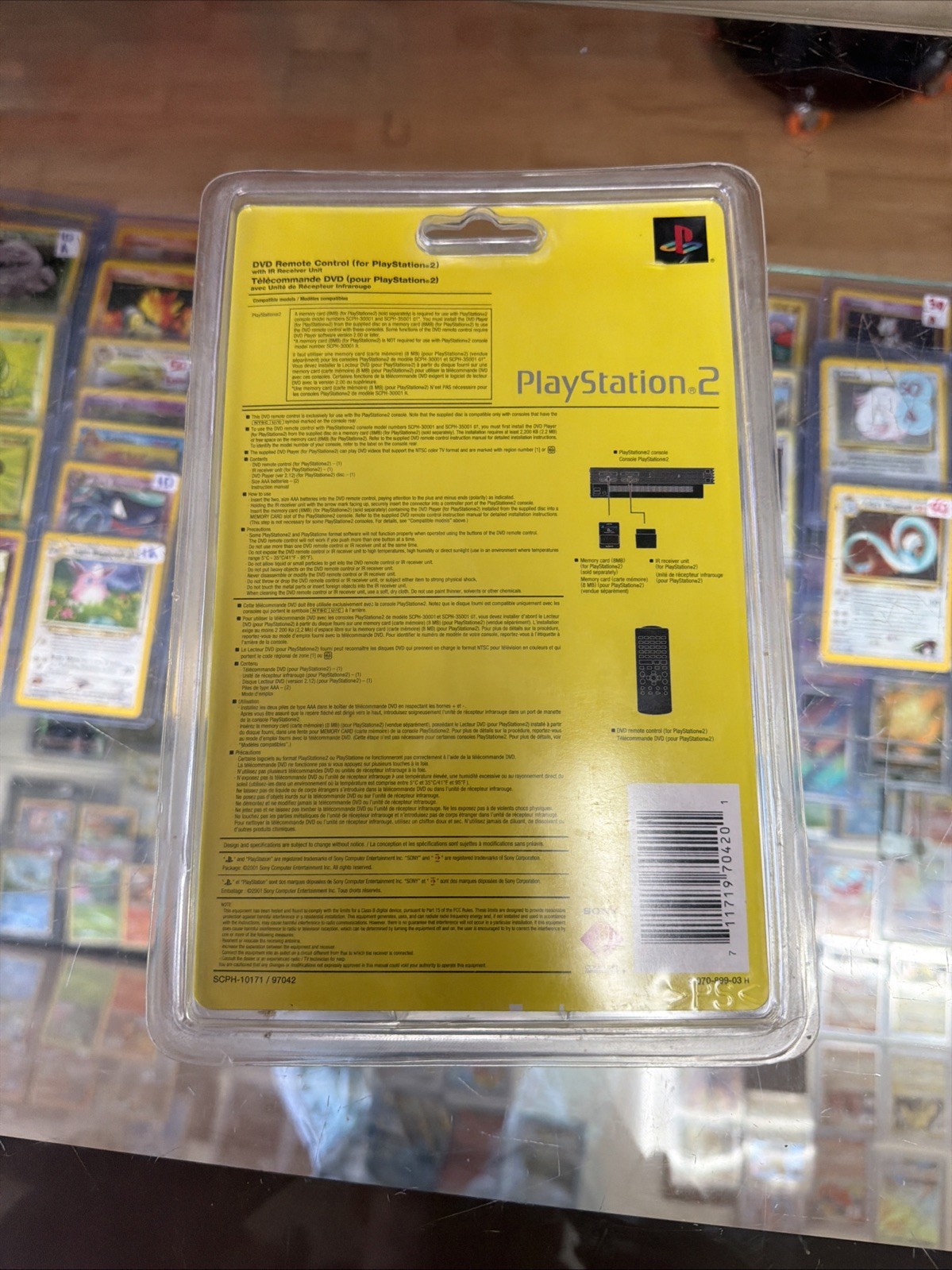 Vintage Sony PlayStation 2 DVD Remote Control Black SCPH-10171 / 97042