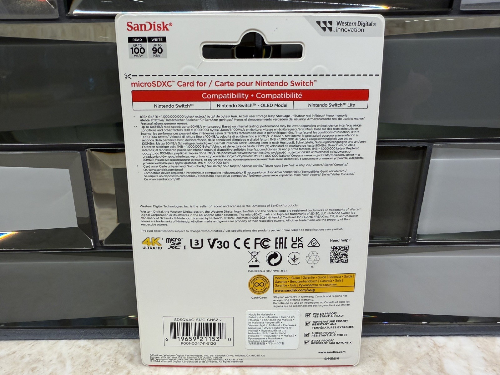 SanDisk 512GB Micro SD microSDXC Memory Card Nintendo Switch Pokemon Gengar
