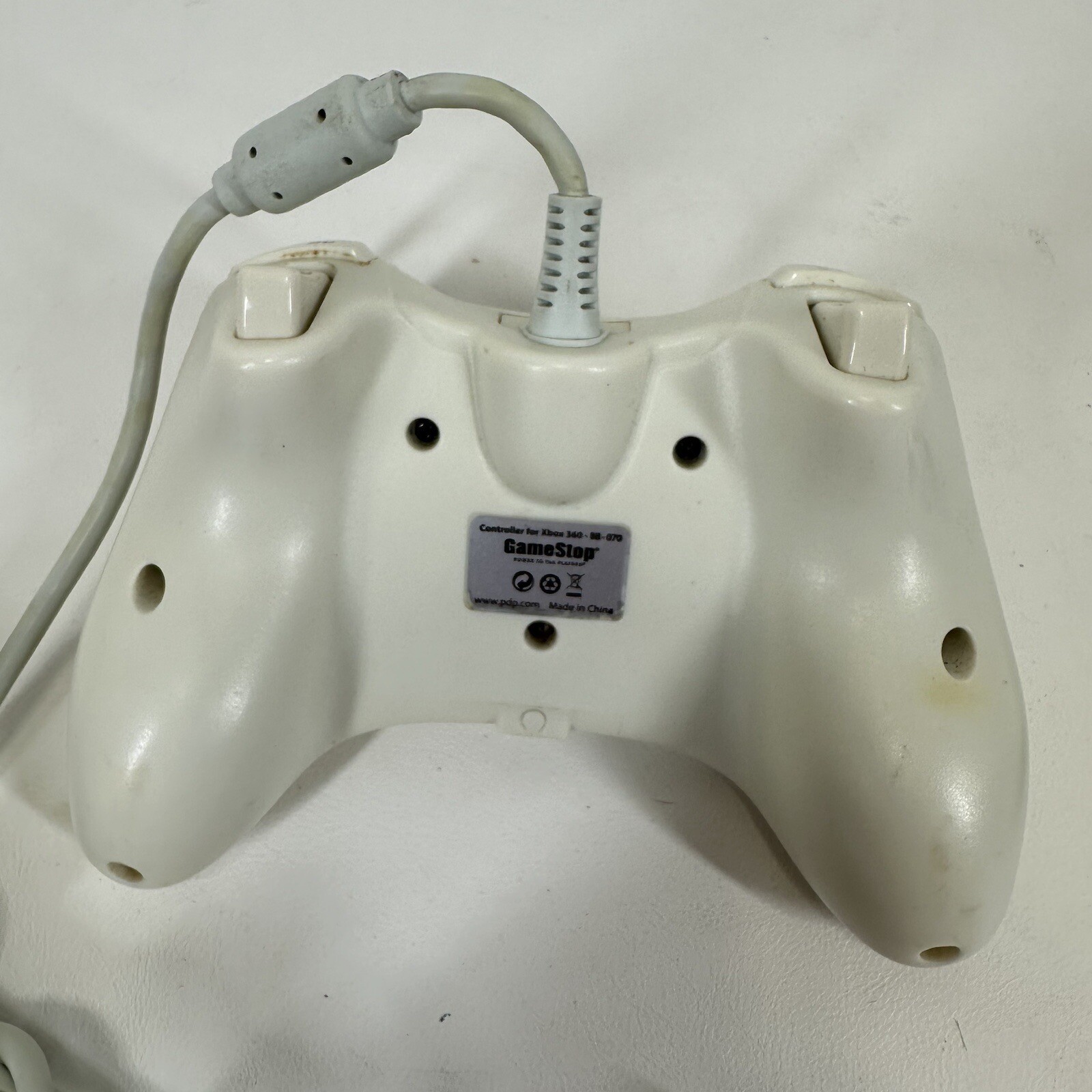 GameStop Wired Xbox 360 Controller BB-070 white Tested New Breakaway Cable