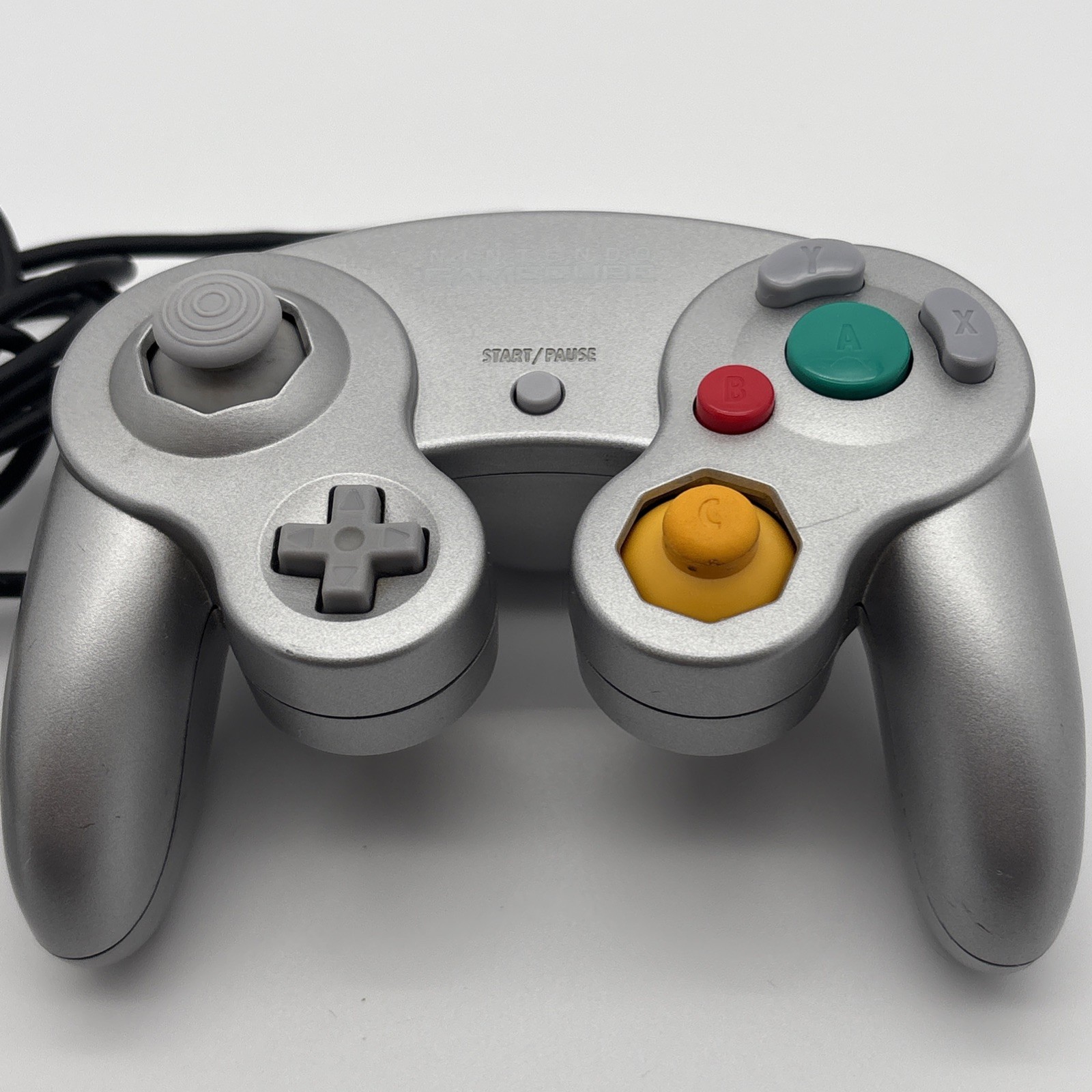 Nintendo Official GameCube Controller Platinum NGC DOL-003 – Tested & Works