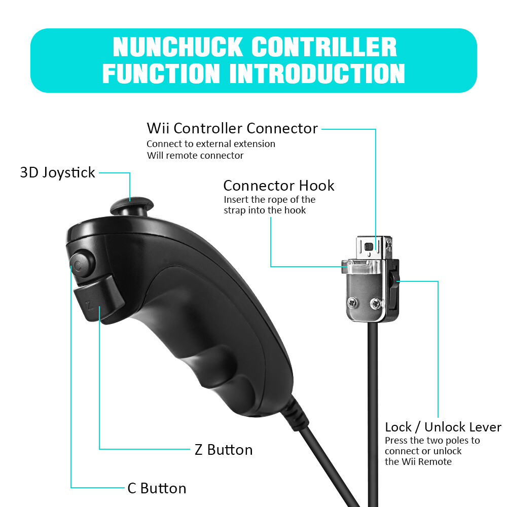 Remote Controller and Nunchuck Built in Motion Plus For Nintendo Wii/ Wii U