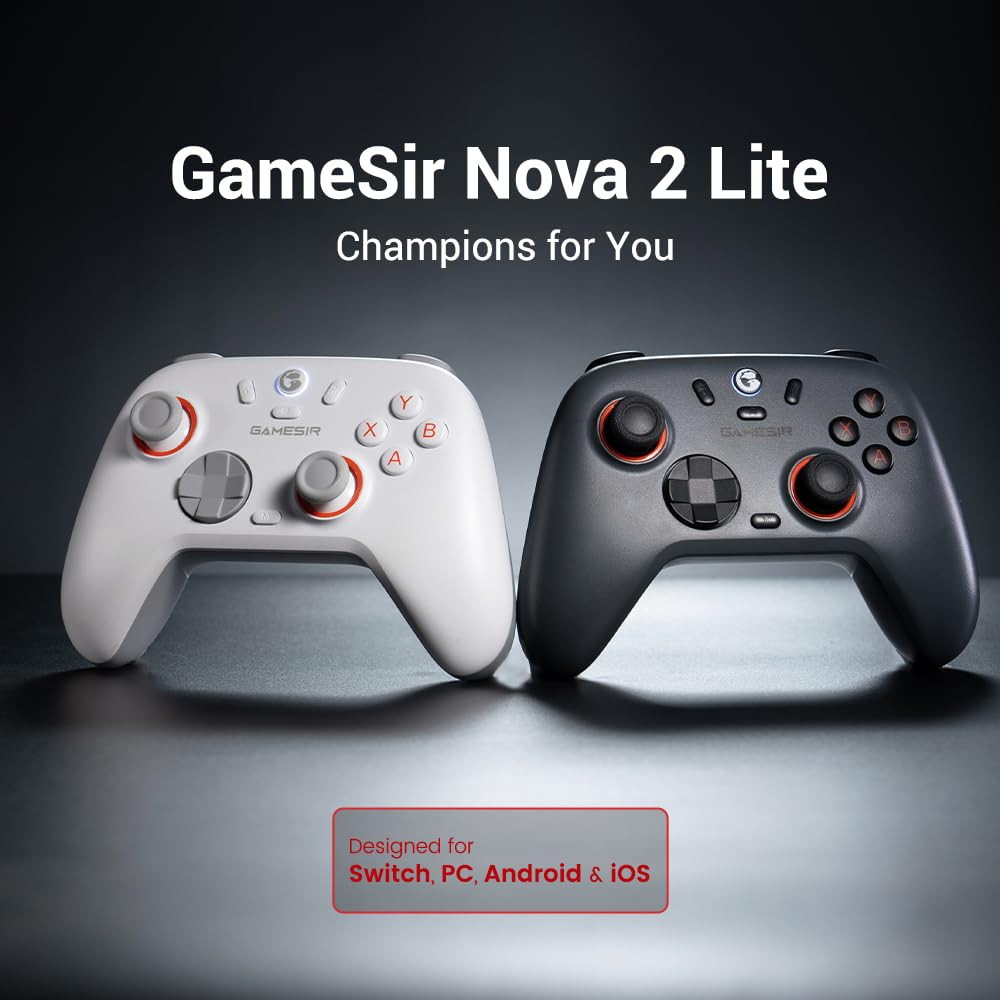 Nova Lite 2 Wireless PC Controller with Hall Effect Joysticks & Triggers, 2.4G &