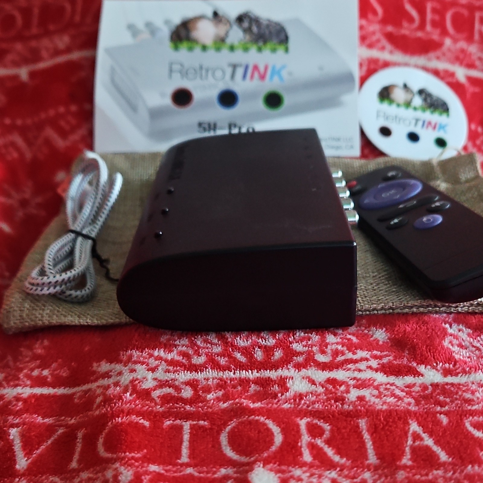 RetroTINK 5X-Pro Video Converter / Upscaler / Remote USB Cable Pouch Box Sticker