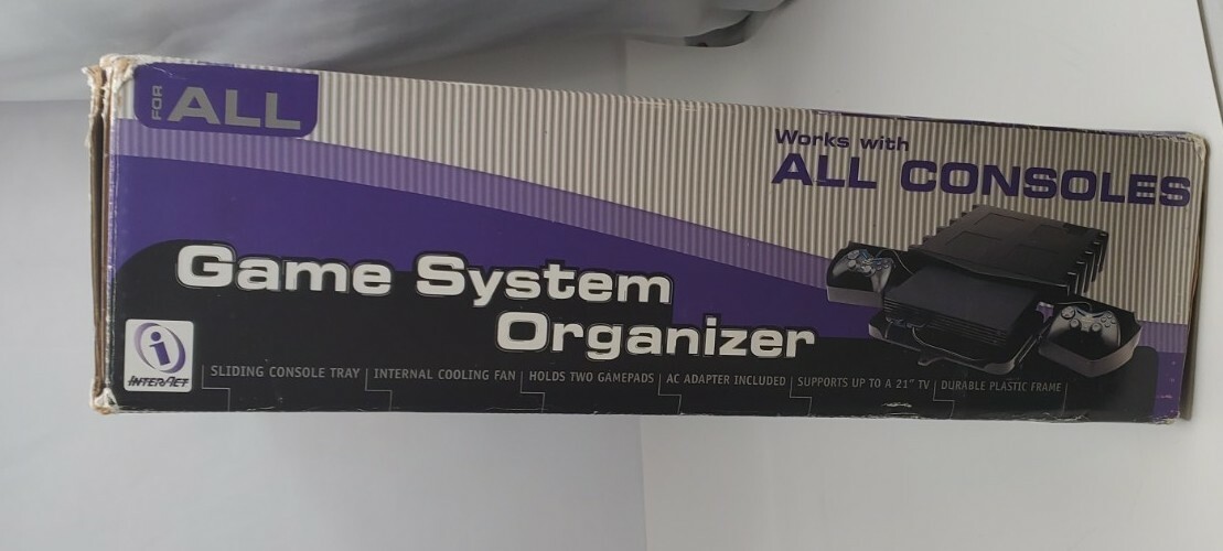 INTERACT ACESSORIES GAME SYSTEM ORGANIZER PS2 PLAYSTATION 2 WITH BOX