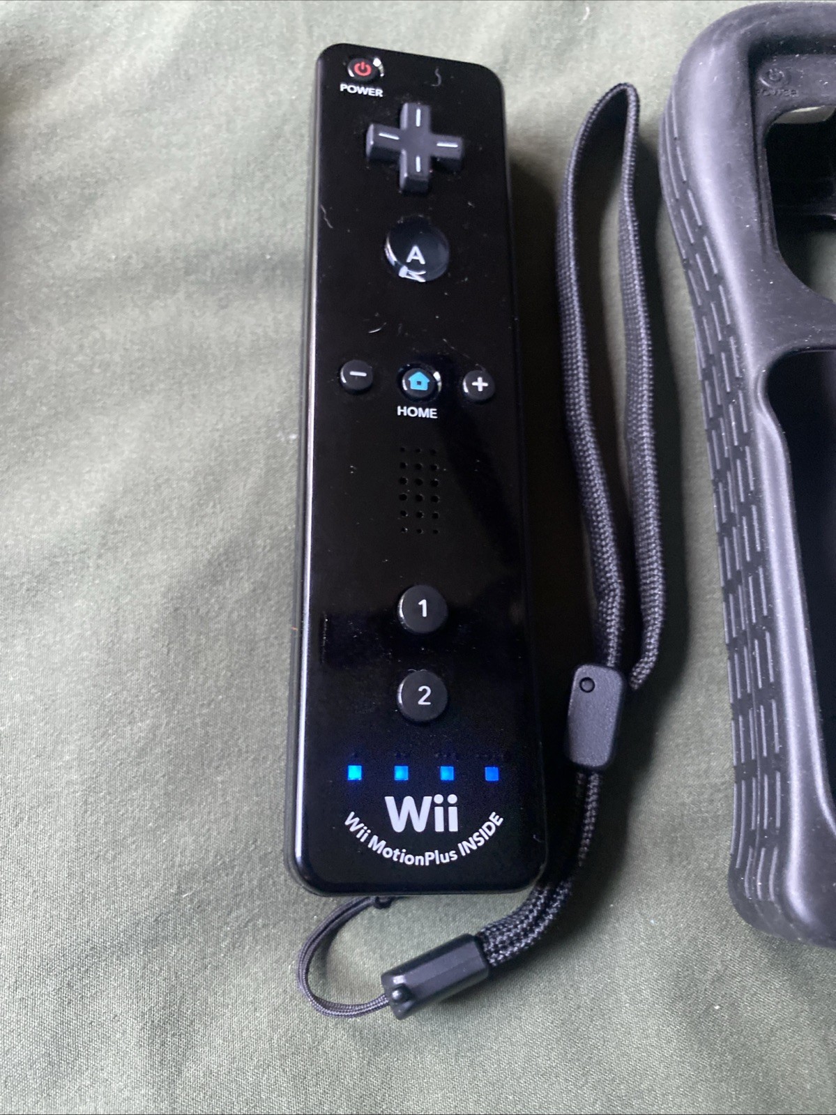 Wii Motion Plus Controller Wiimote Black Official OEM Nintendo Wii U Box Variant